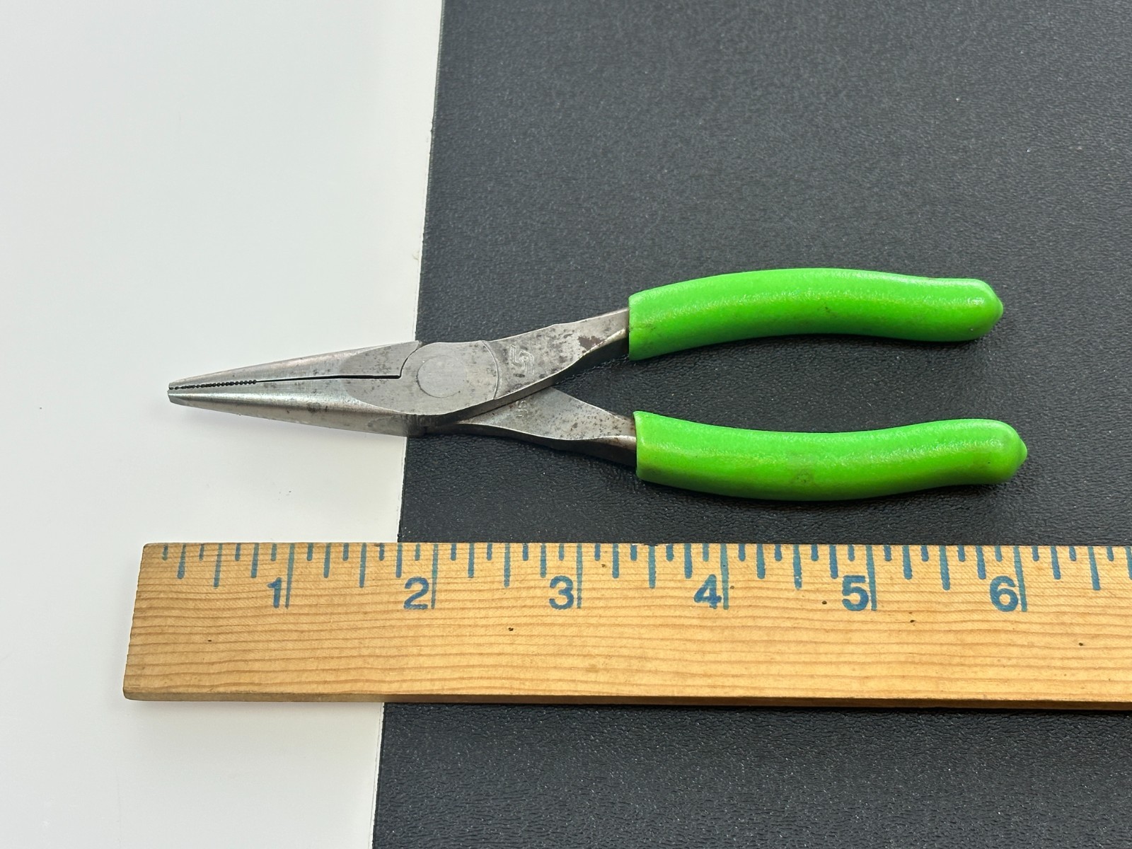 🇺🇸 Snap-on Tools USA 95ACFG GREEN 6″ Soft Comfort Grip Needle Nose Pliers