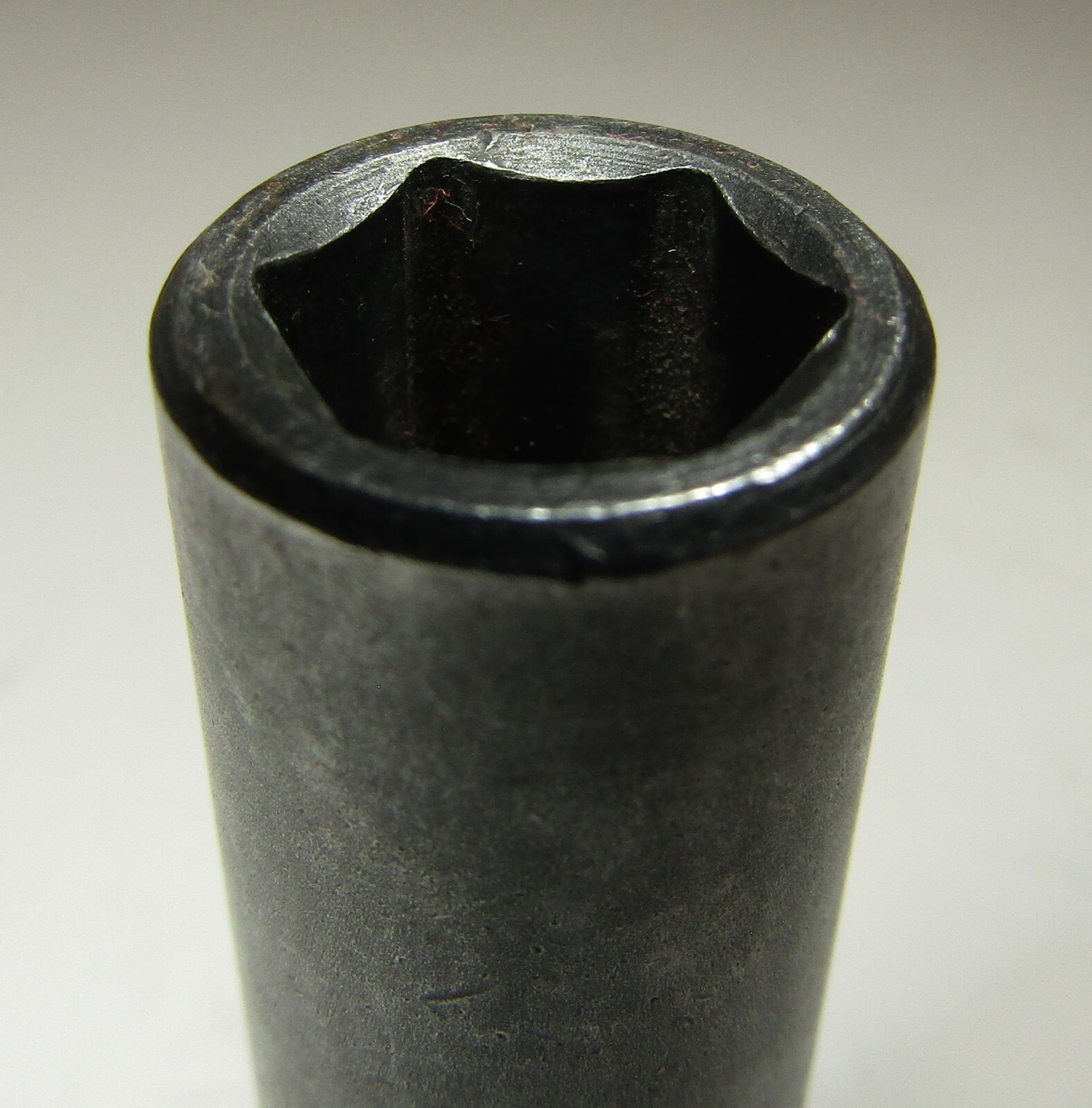 *Challenger* 7/16″ SAE 6 Point 3/8″ Drive Deep Socket L1414 – Made in U.S.A.