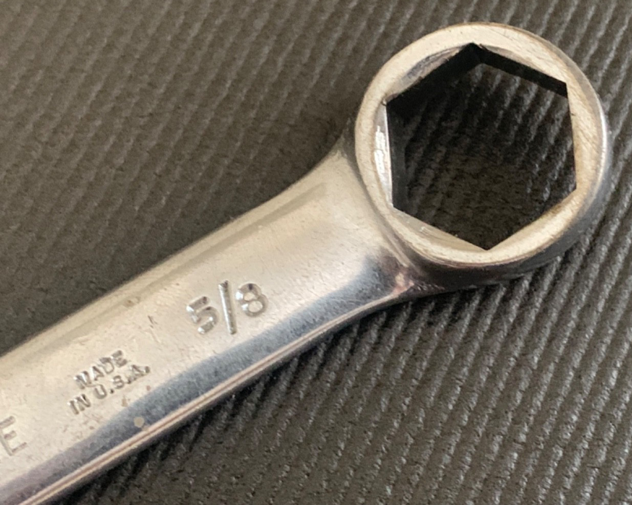 Vintage Herbrand 1220SH 5/8” 6-point Combo Wrench Van Chrome Made in USA