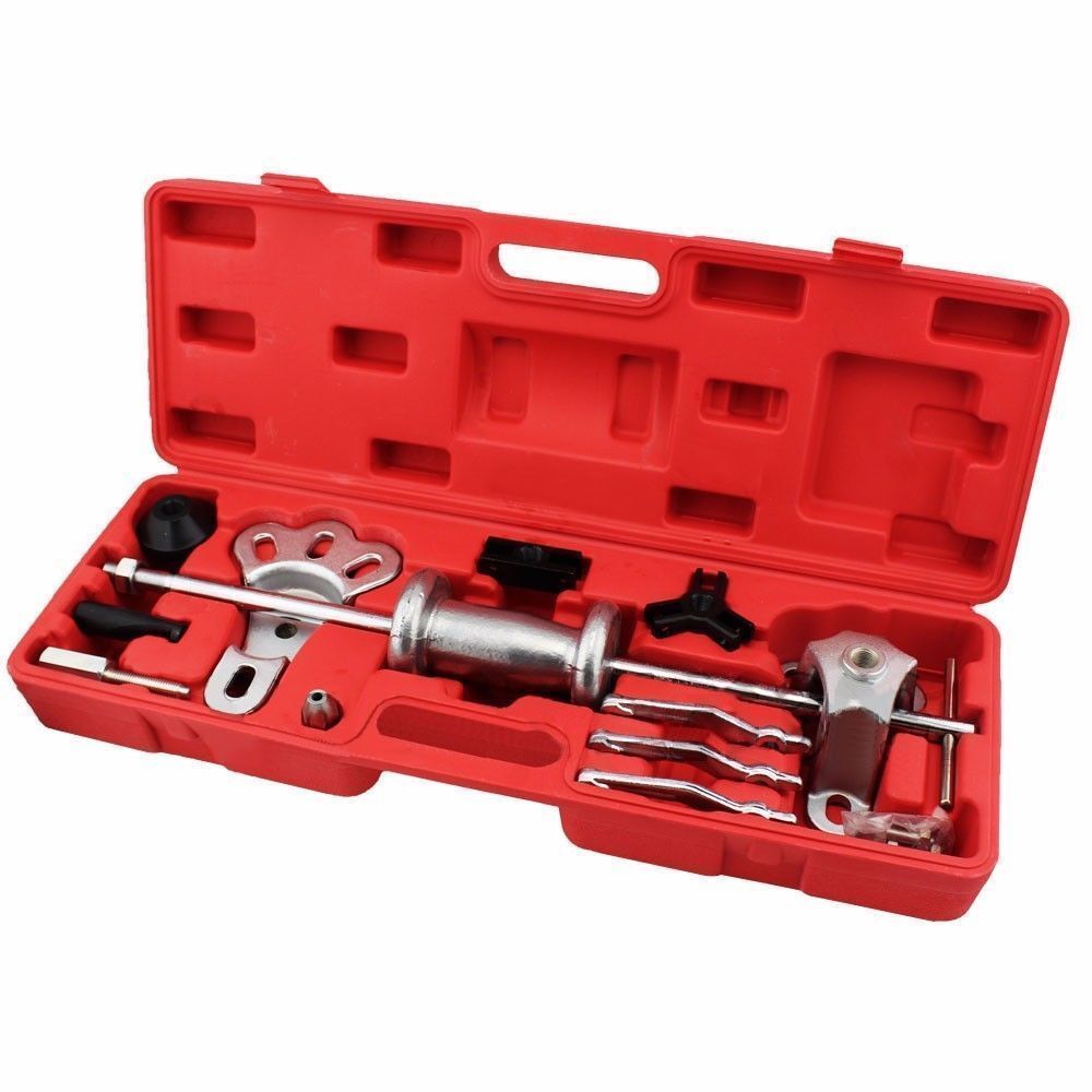 17pc Wheel Puller 5lb Slide Hammer Internal External Puller Hub Dent US Stock