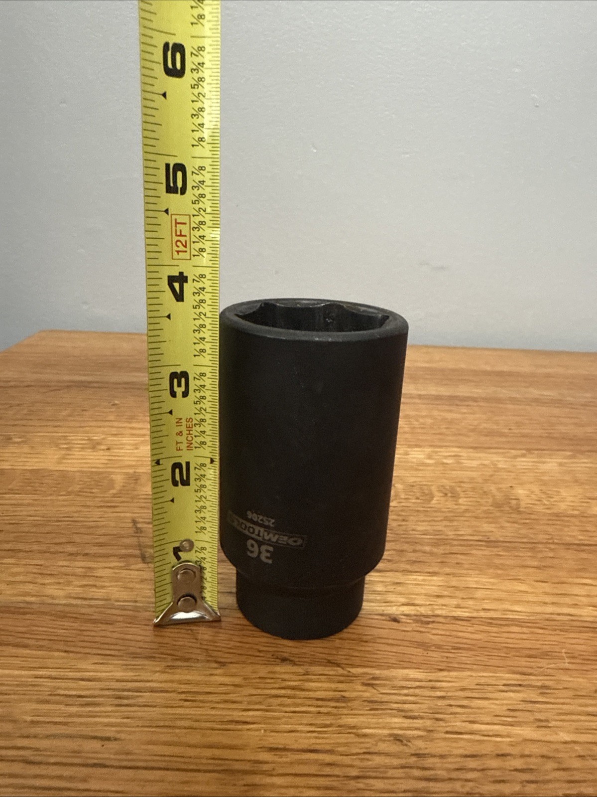 OEM Tools #25206 36mm Metric Impact Axle Nut Socket 1/2″ Drive 6 point