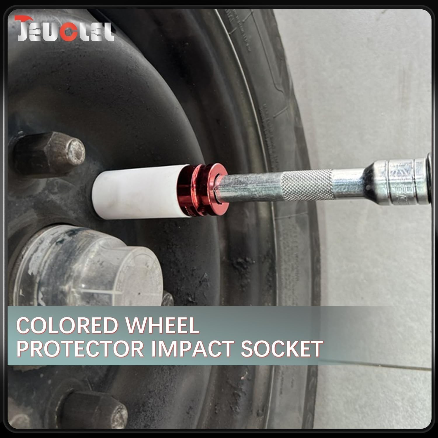 21mm Thin Wall Deep Impact Socket – Lug Nut & Wheel Protector, Non-Marring, 1…