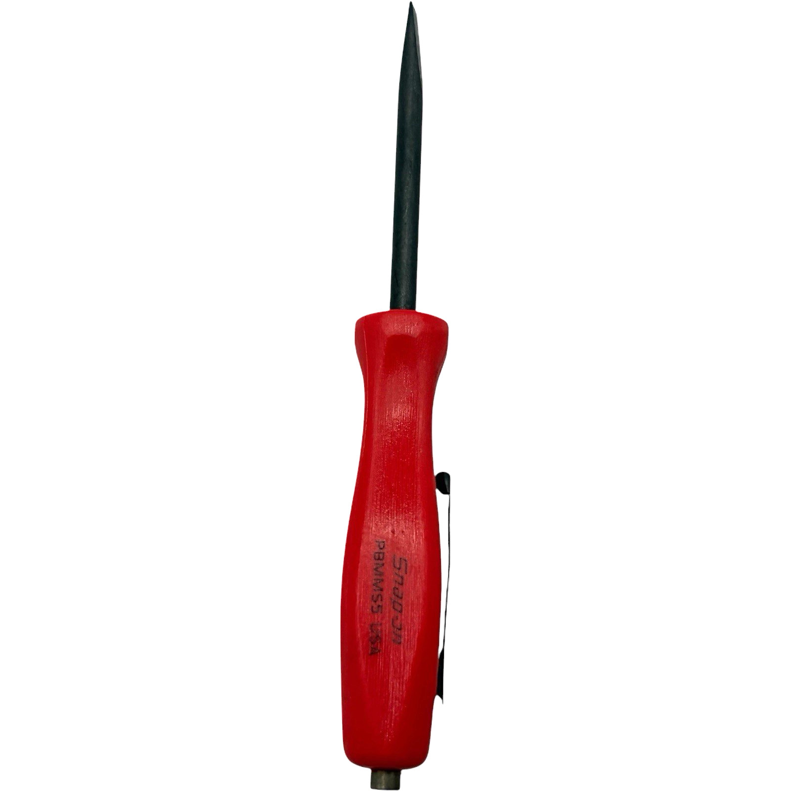 Snap On Tools Mini Magnetic Pocket Pry Bar Red 5 inch Straight Blade
