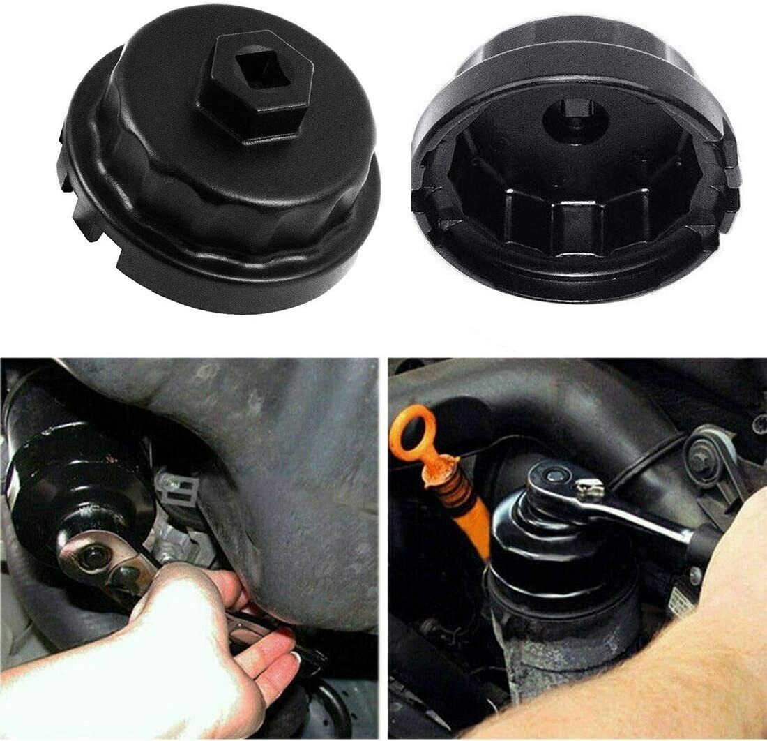 64MM 14 Flutes Oil Filter Cap Wrench Remover Tool for Toyota & Lexus 2.5L-5.7L