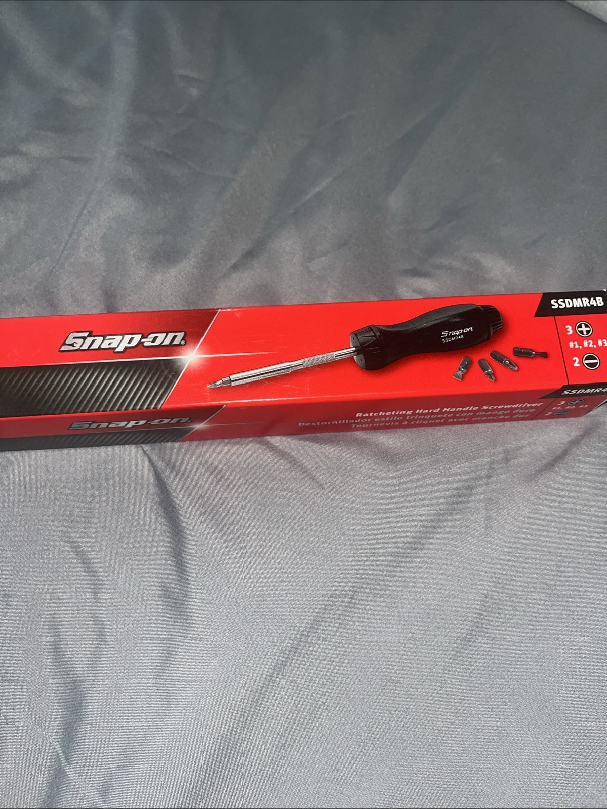 NEW Snap-on BLACK Ratcheting Screwdriver SSDMR4B *BLACK HARD HANDLE* New In Box!