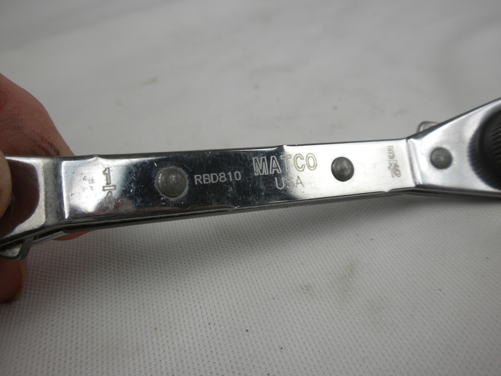 Matco RBD810 Offset Ratcheting Bit Driver Wrench 18/4″ – 5/16″