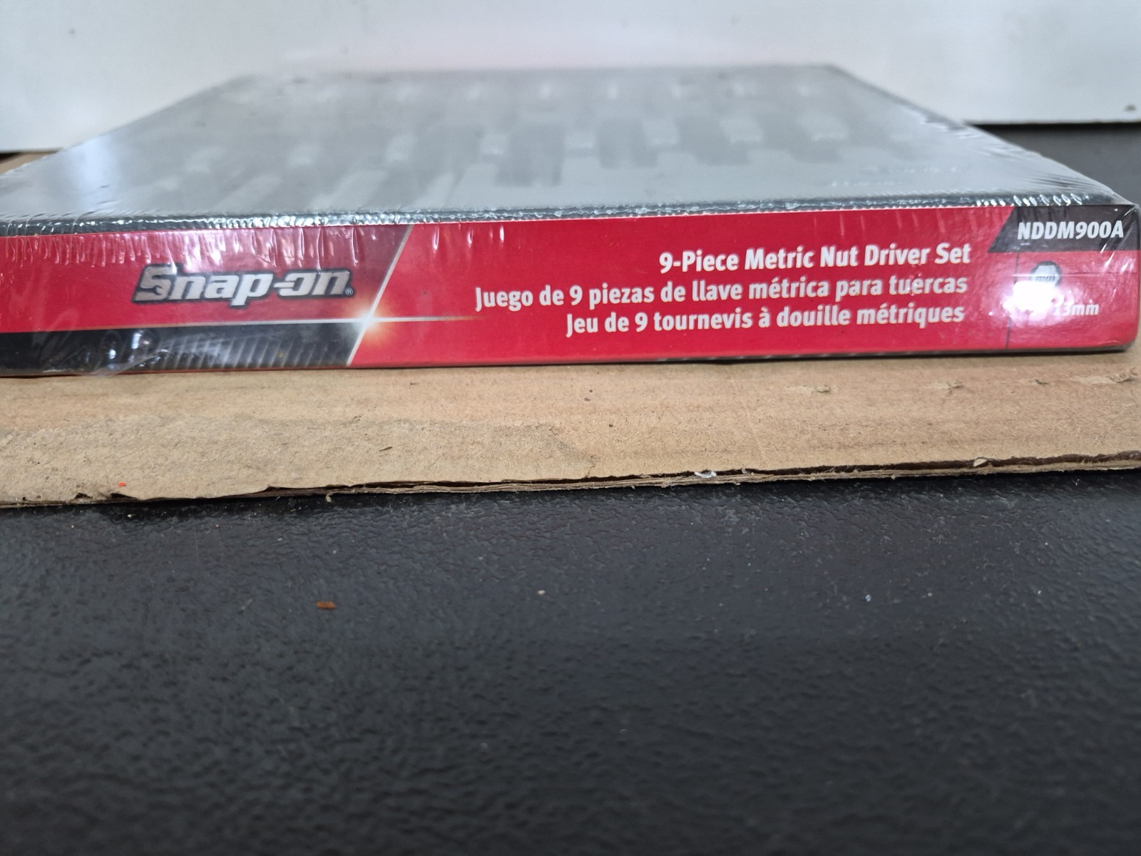 Snap On Tools USA NDDM900A Metric Black Hard Handle Nut Driver 9 Pc Set NEW
