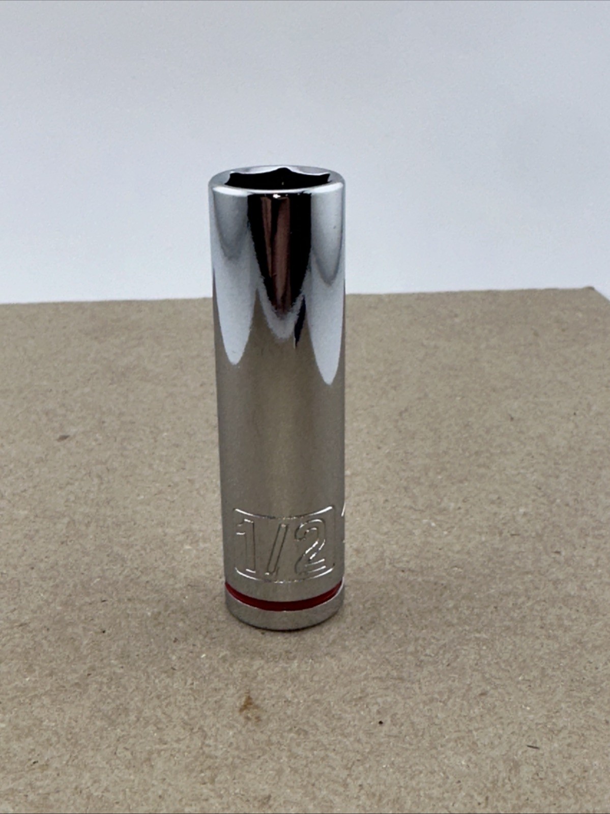 Quinn 1/2” Socket. 3/8” Drive. 6 Point. New. Deep Well. 313