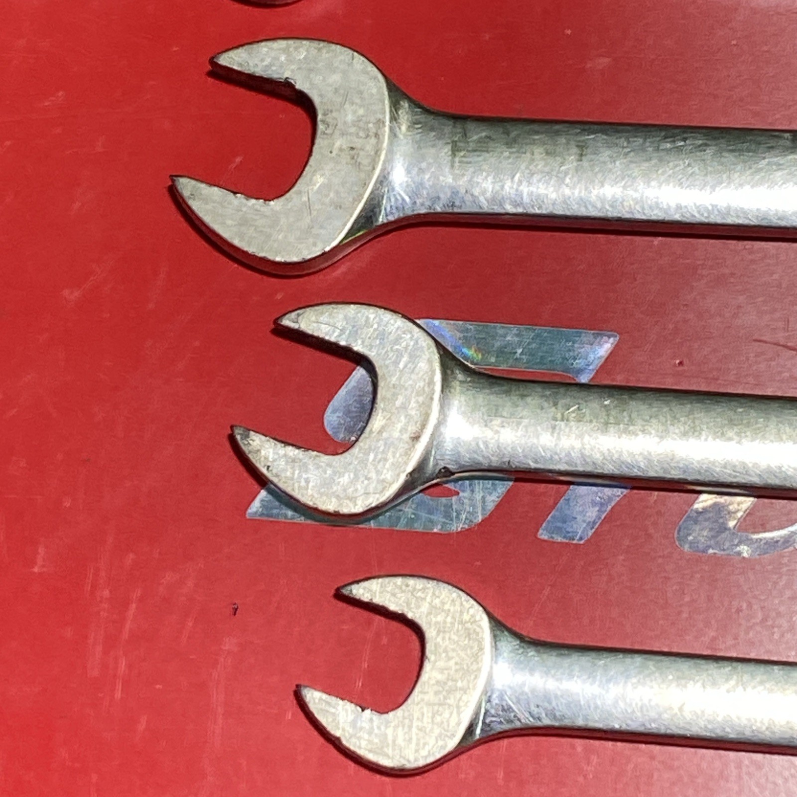 Vintage Snap-On USA 6pc SAE OEX30A, 26, 22, 20, 18, 16 Comb. Wrench Set 12 Point