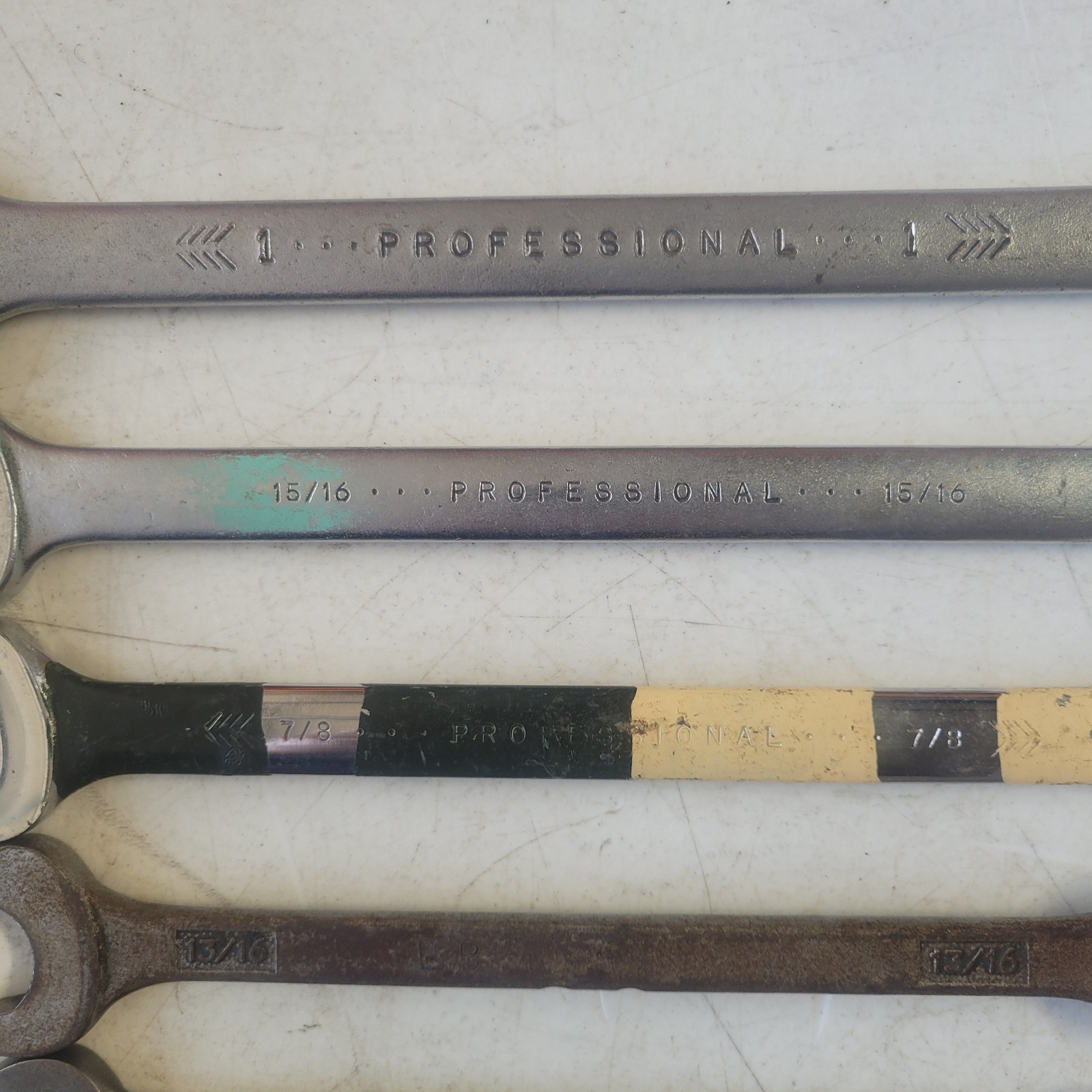 Vtg Proto Combination Wrench Set 11pc 12pt 3/8″-1″ 1212-1232 Professional Tools