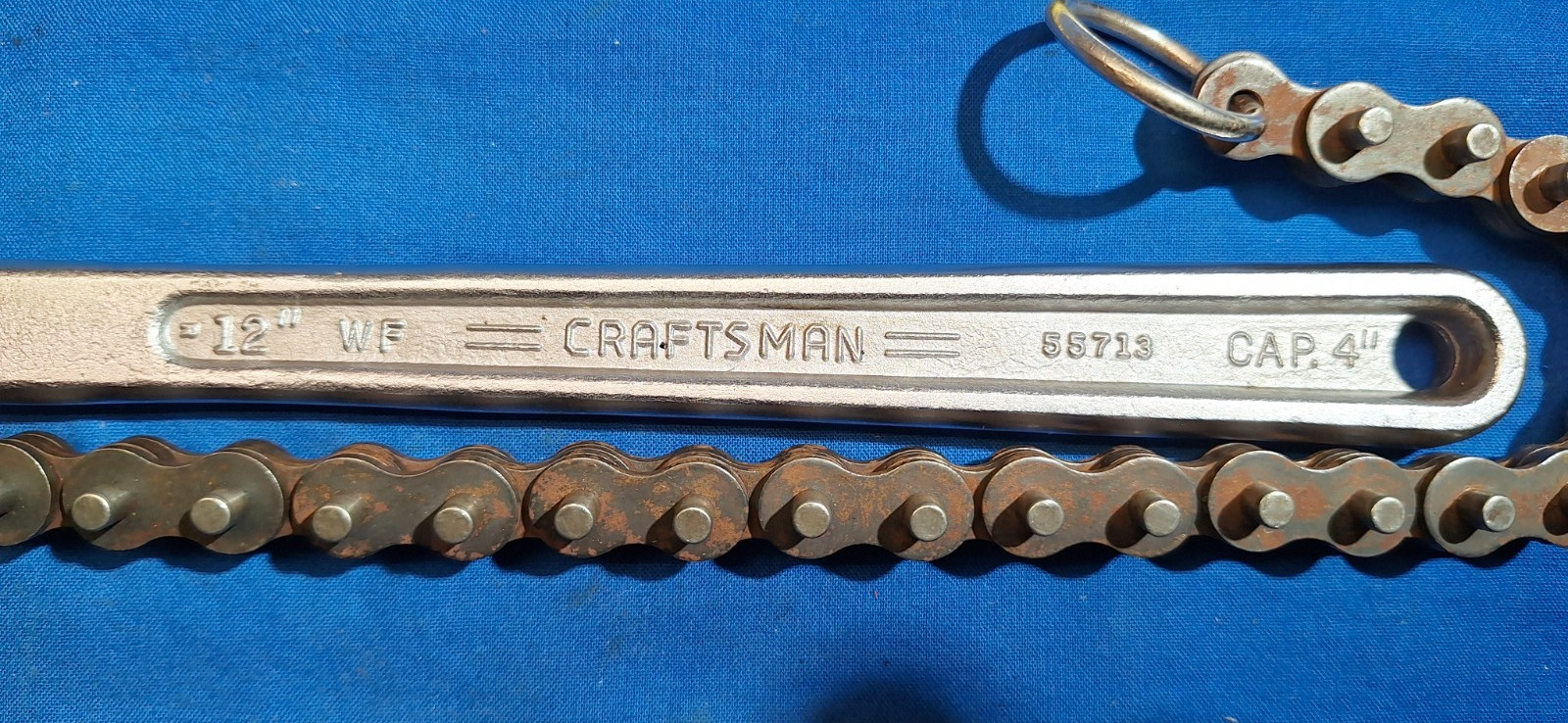 USA Craftsman 55713 12″ chain wrench WF series VG Cond