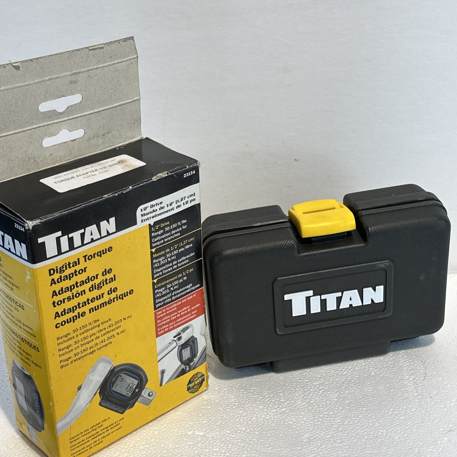 Titan Digital Torque Adapter 1/2″ 23154 With Storage Case