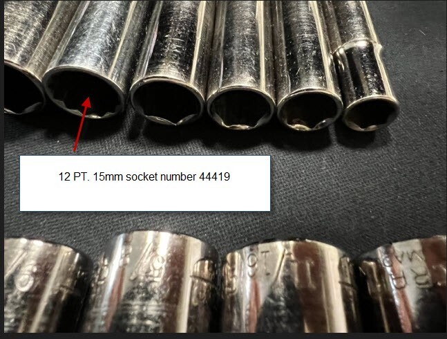 CRAFTSMAN 3/8″ DR 6PT-12PT made in USA SAE and Metric sockets, LOT of 46 PCS