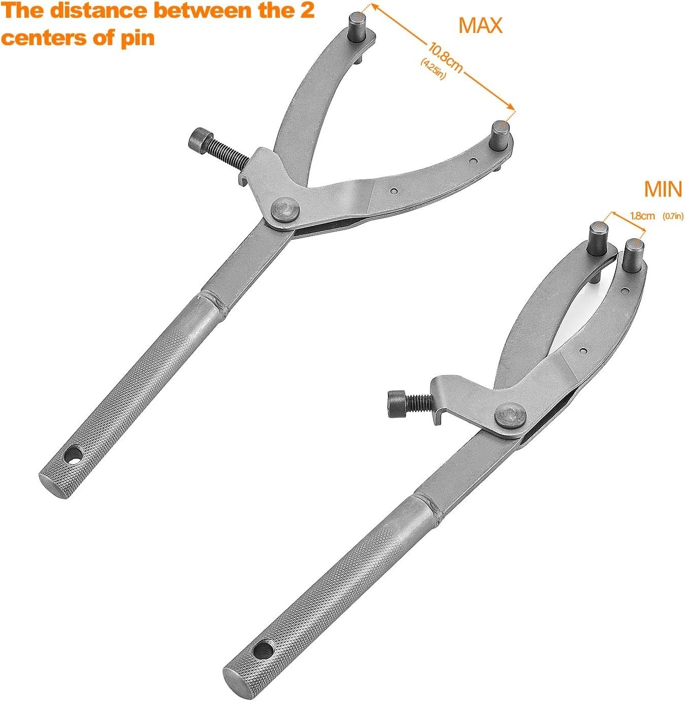 Adjustable Fan Clutch Wrench Holder Tool Universal Flywheel & Sprocket Removal T
