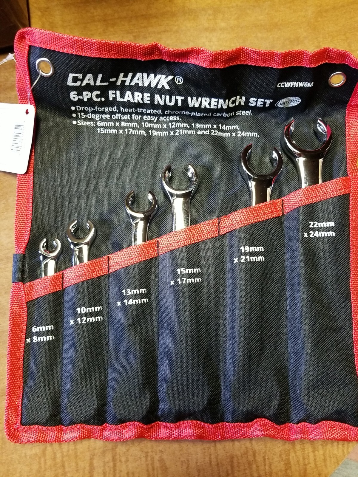 Cal-Hawk 6-pc. Flare Nut Wrench Set – Metric