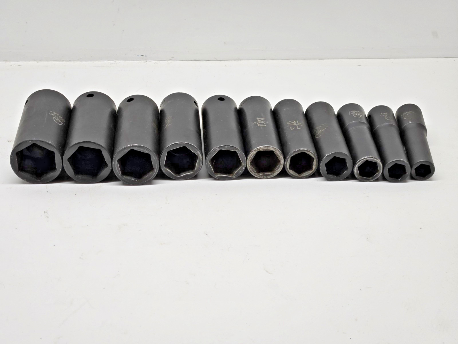 Matco Tools ADV 11 Piece SAE 1/2” Drive Deep Impact Socket Set