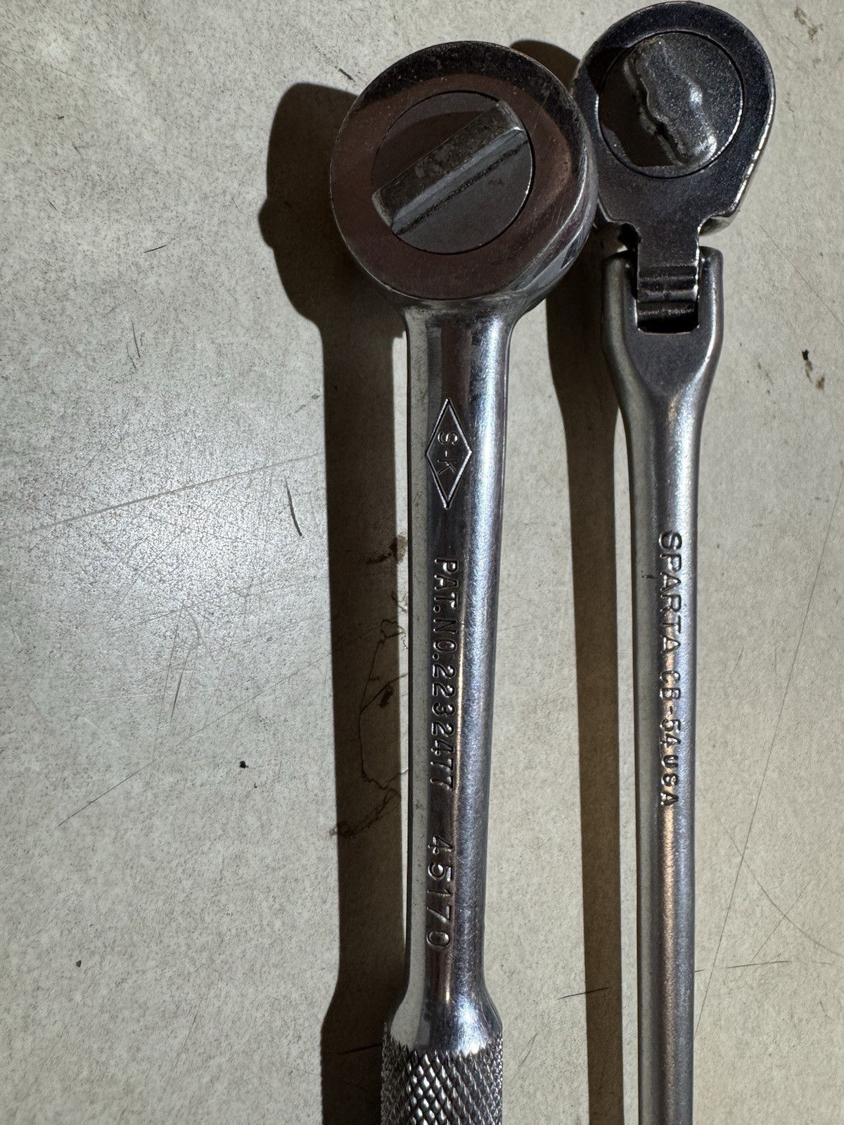 SK And Sparta Ratchet Pair With Flexible Head