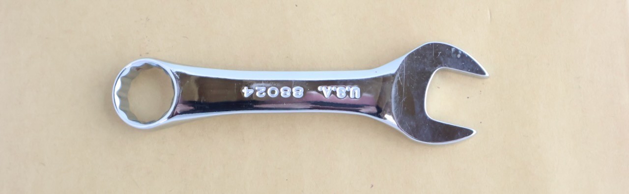 3/4 S-K Tools (USA) No. 88024 12 Point Stubby Combination Shiny Chrome Wrench