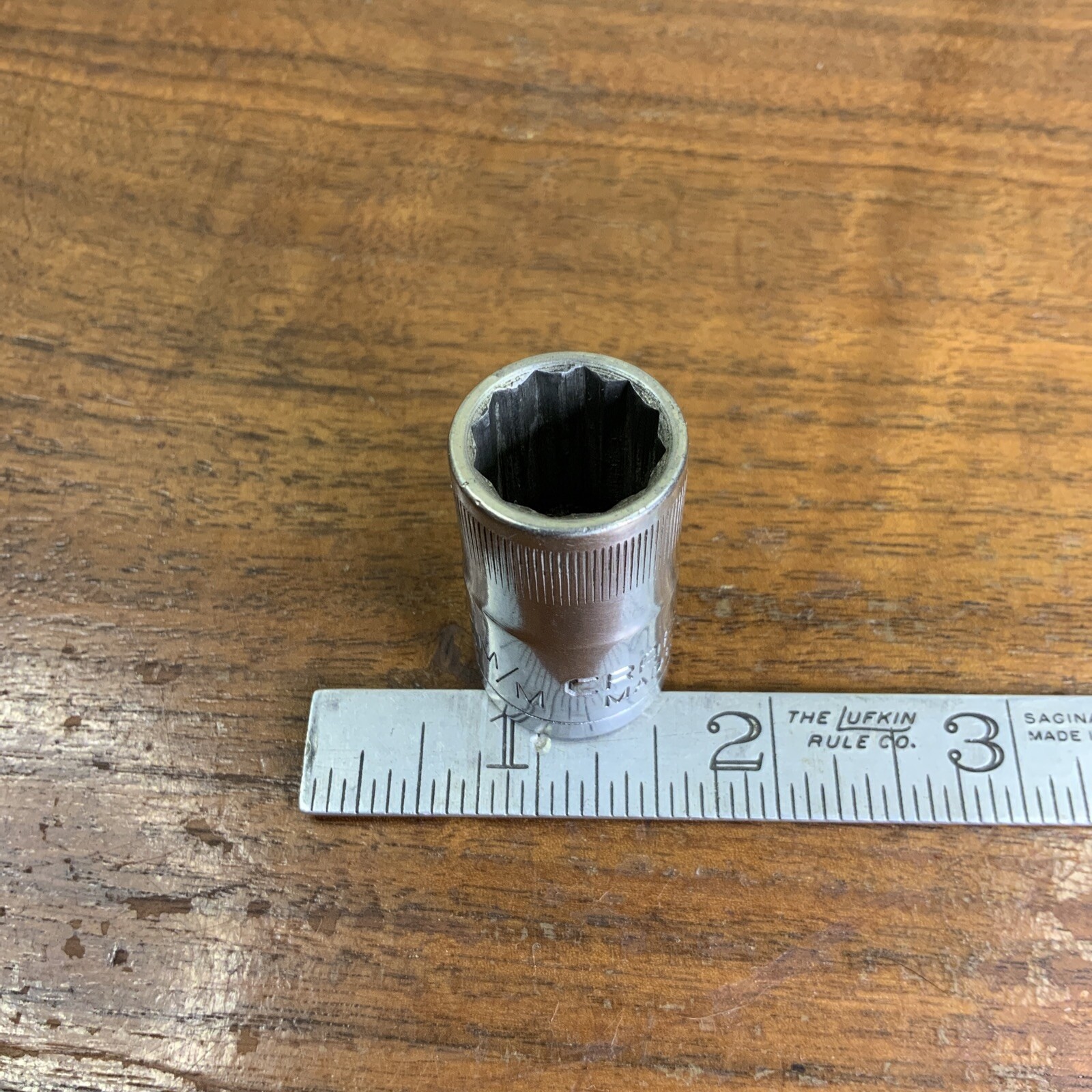 CRAFTSMAN VINTAGE 44236 USA 1/2″ Drive 15mm Socket 12 -PT -VV- Series FREE SHIP