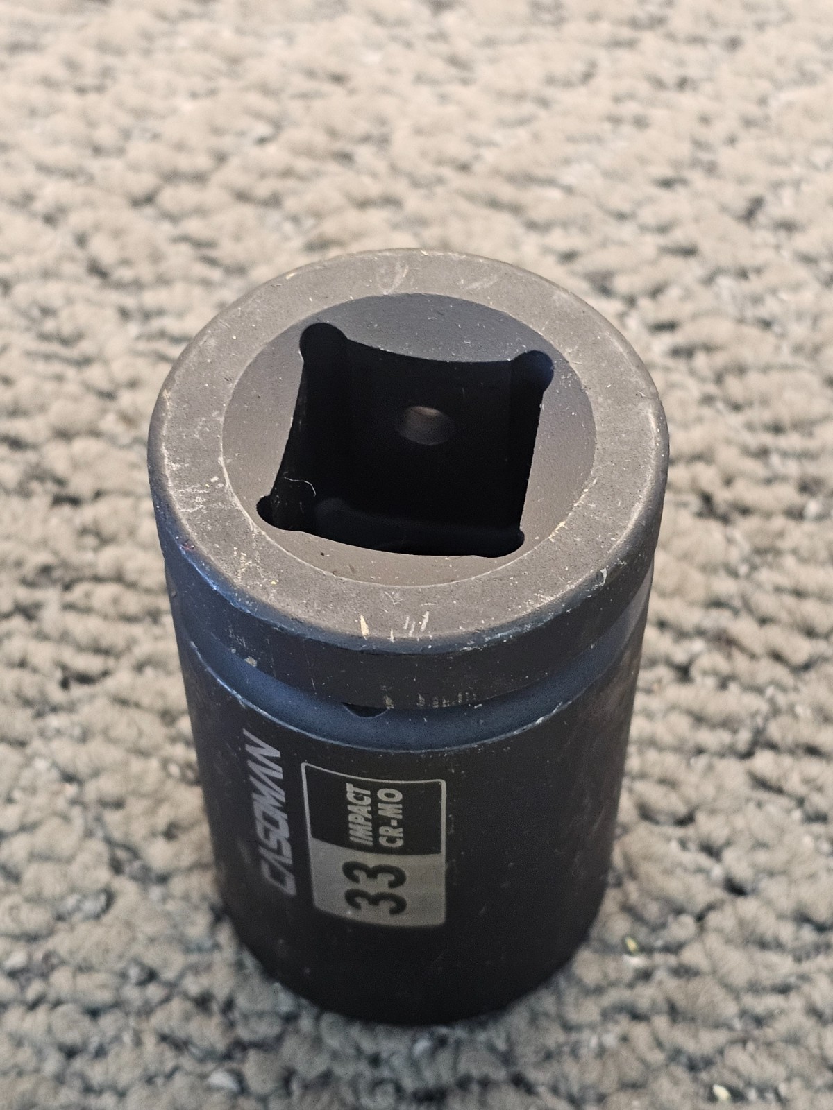 CASOMAN 3/4″ Drive x 33 mm Deep 6 PT Impact Socket, CR-MO, 3/4-inch 33mm