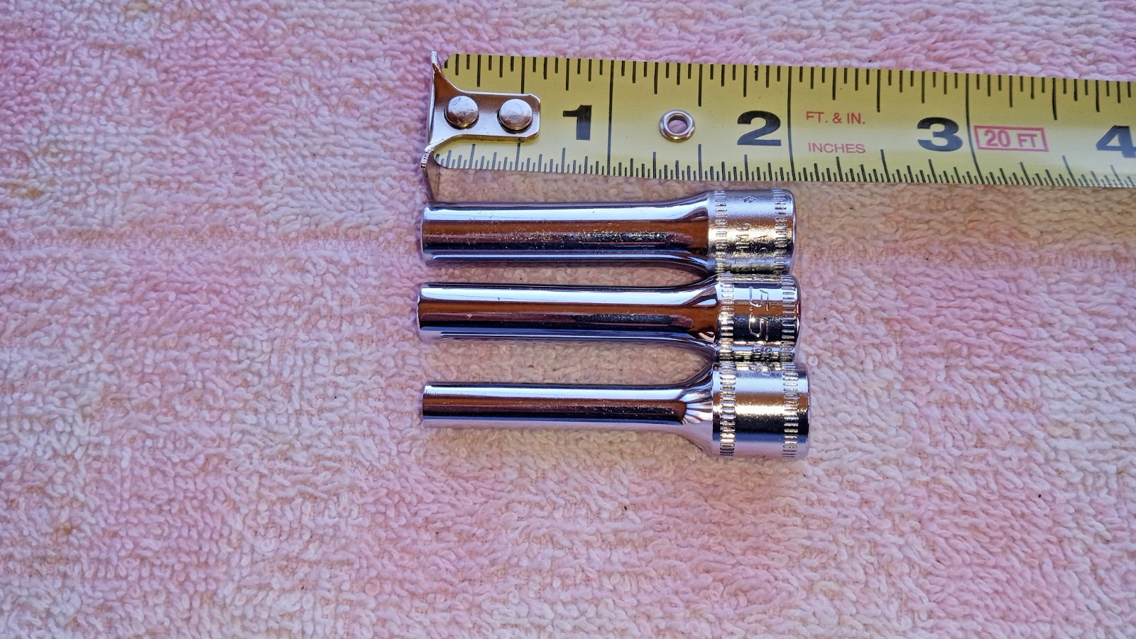 SNAP-ON MM DEEP SOCKETS 4 5.5 6 mm 6pt 1/4dr EXC COND HRDLY USED IMMAC nice gift