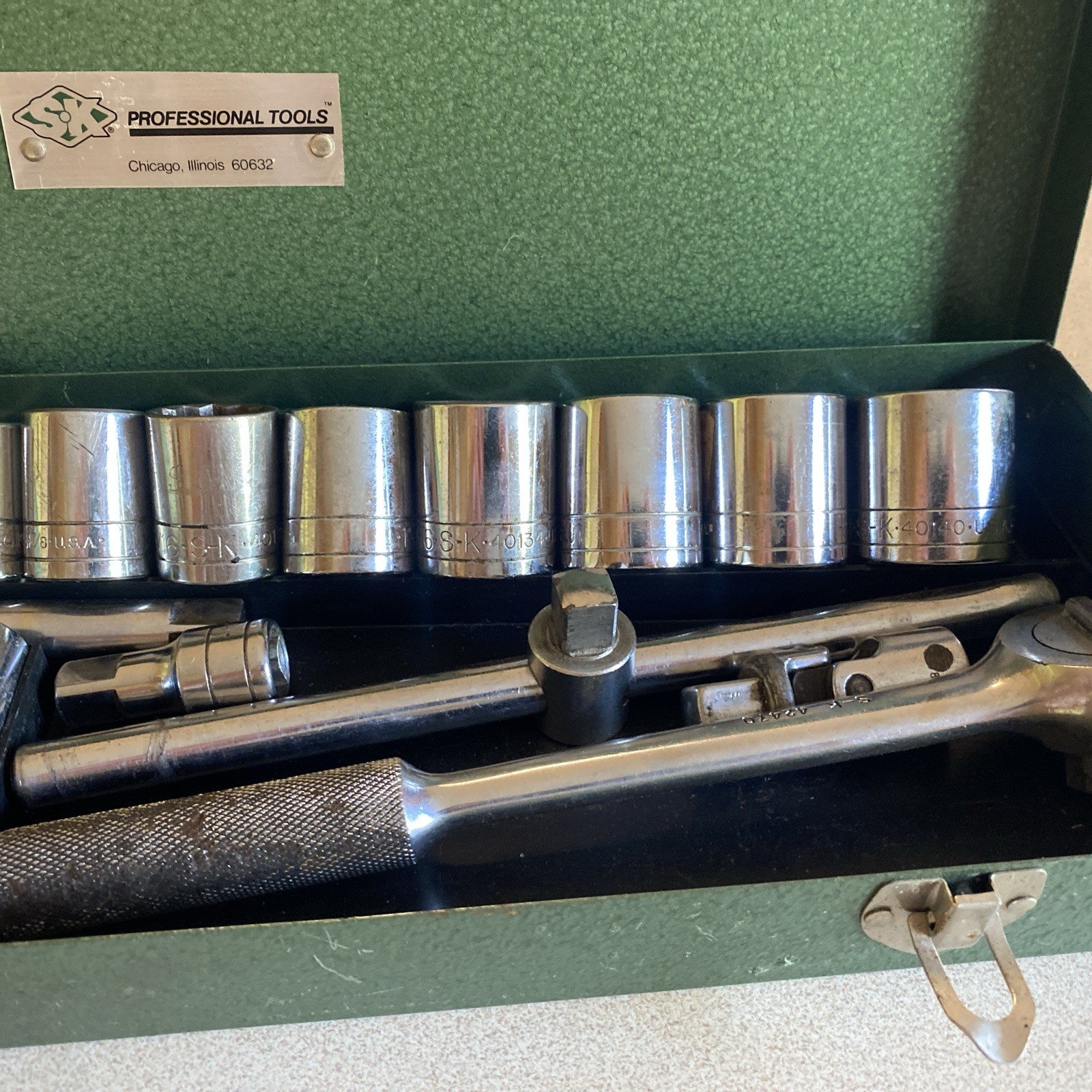 SK Tools 26pc. SAE 1/2″ Drive Deep & Shallow Socket Set w/ Ratchet & Extras