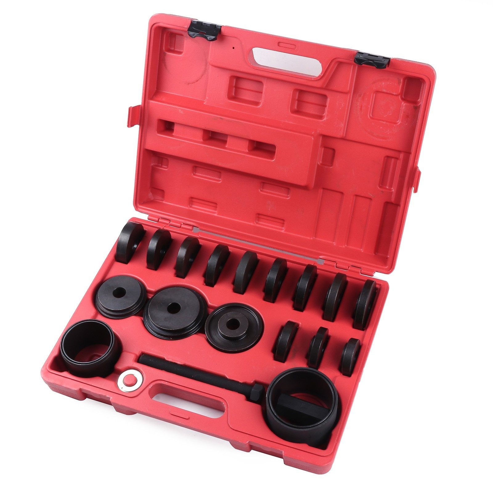 23PC Front Wheel Drive Bearing Press Tool Removal Adapter Puller Pulley Kit FWD