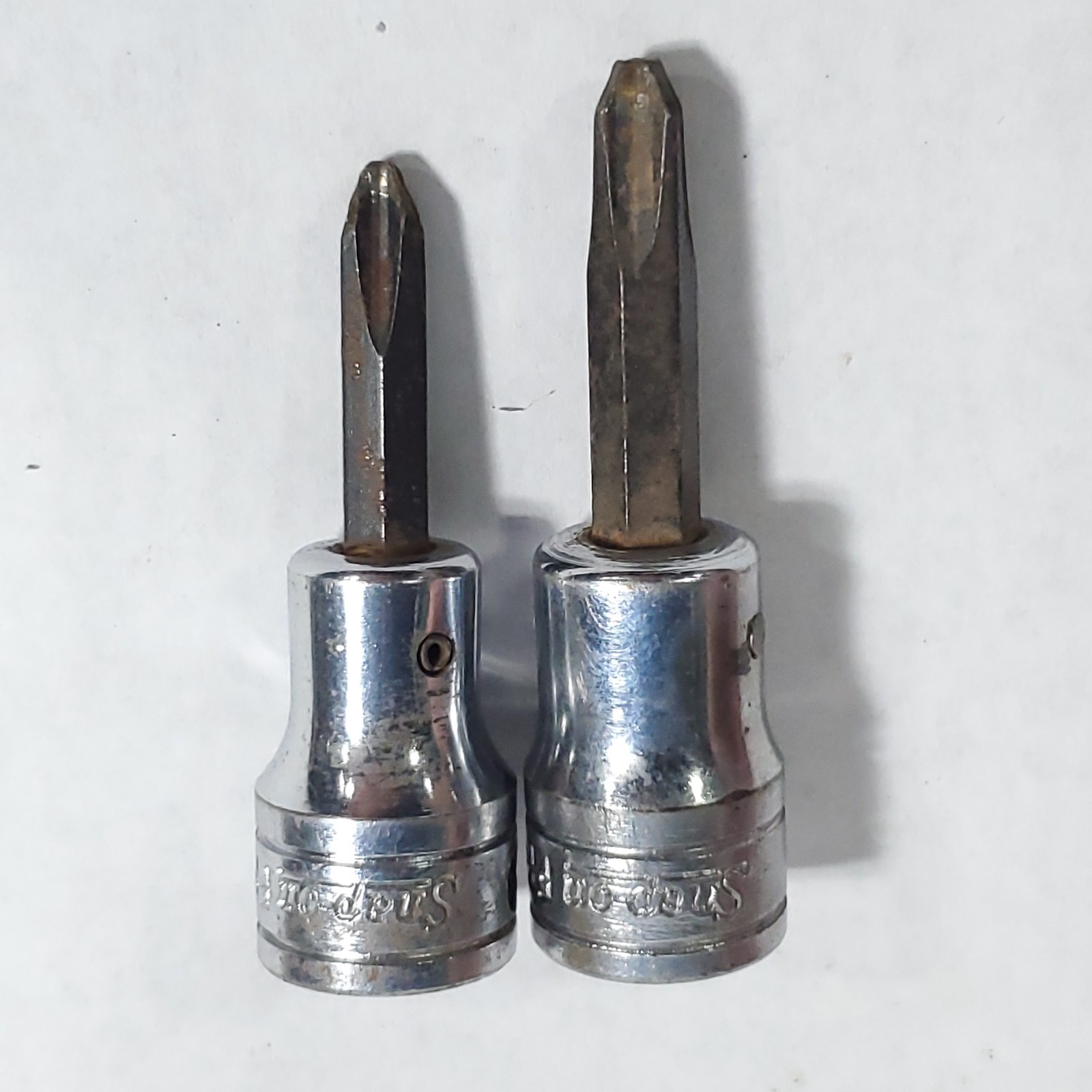 Lot of 2 Snap-on 3/8″ Drive Phillips Socket Bits #2 FP-22 #3 FP-32
