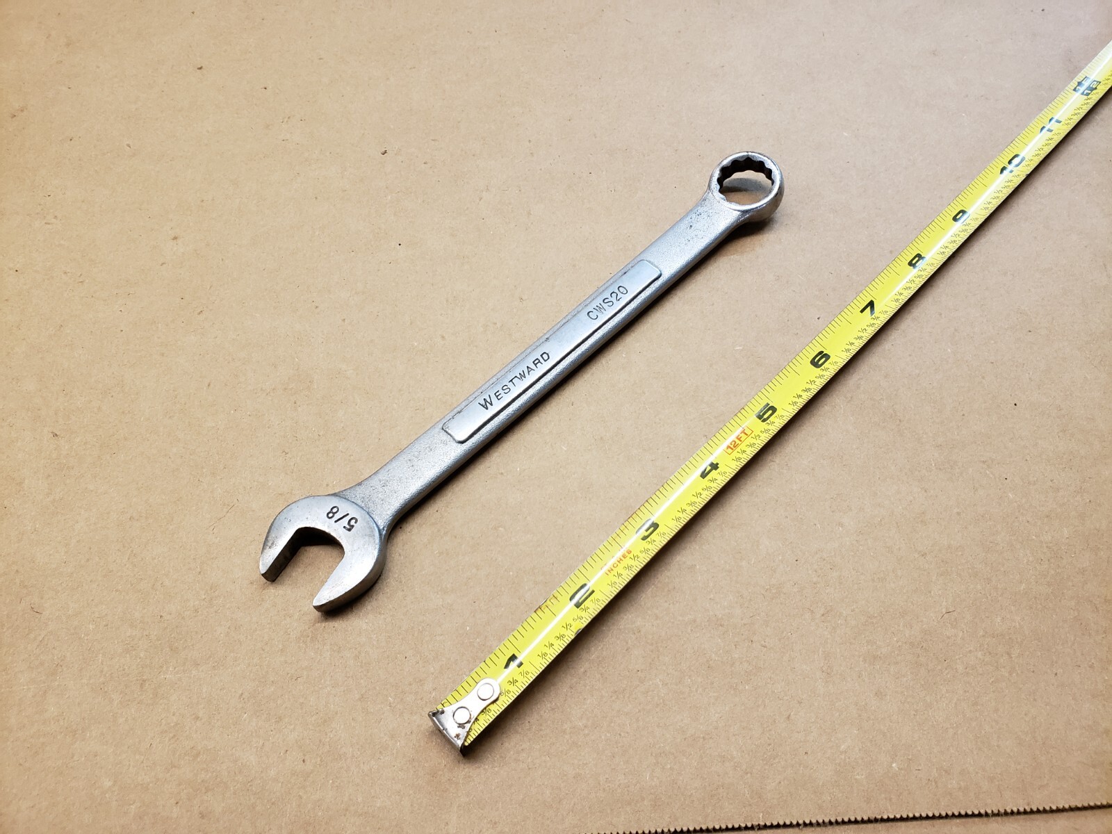 Vintage Westward 5/8″ Inch Standard Combination Open & Box End Wrench CWS20 Tool