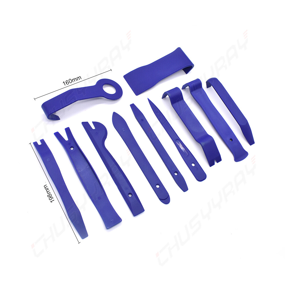 Plastic Trim Removal Pry Tool Set for Car Radio Panel Door Dash Clip Fasteners