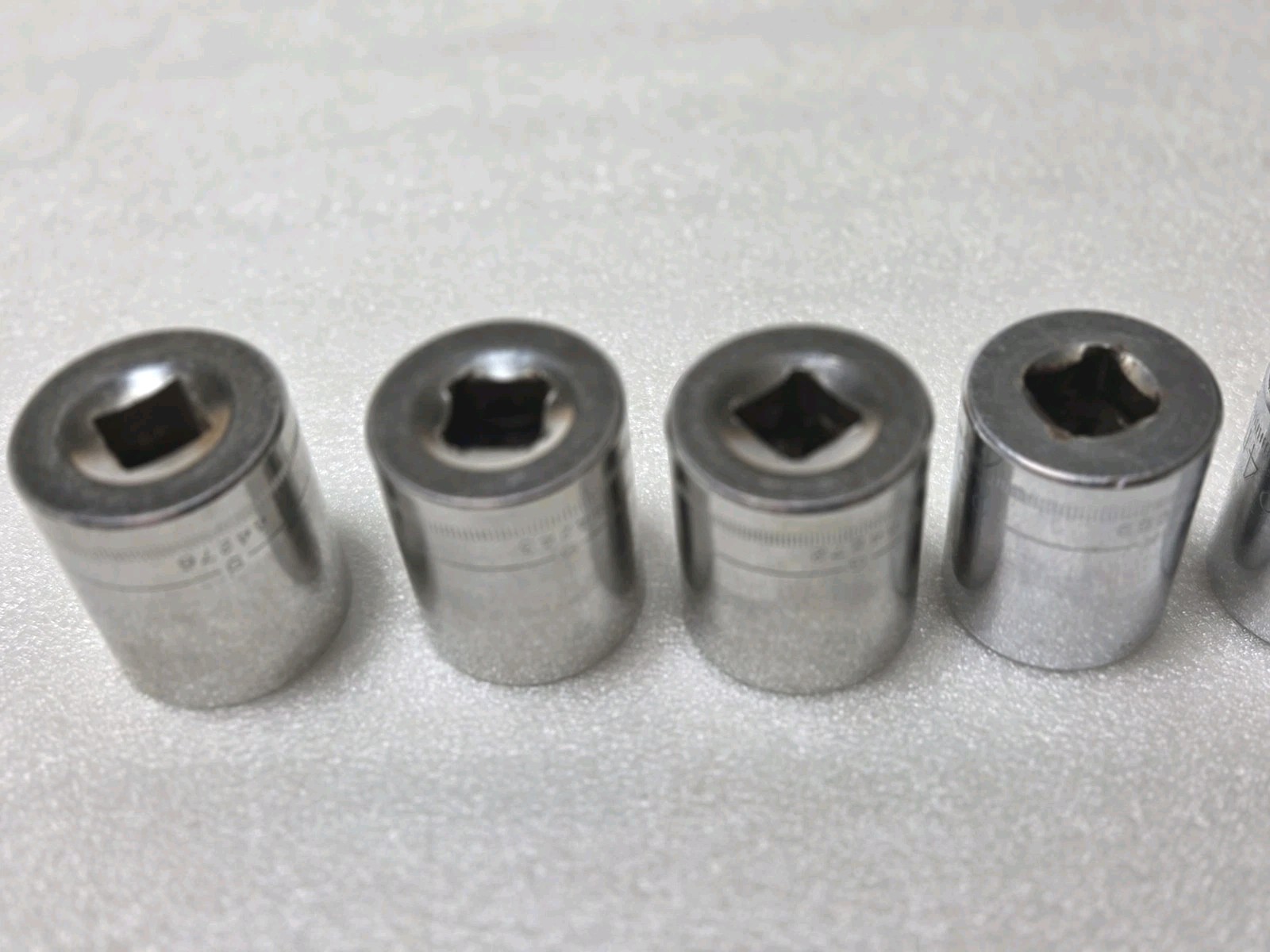 8 Pc. Mixed Set CRAFTSMAN G GK Series 21-28mm 1/2″ Drive 12 Pt Shallow Socket