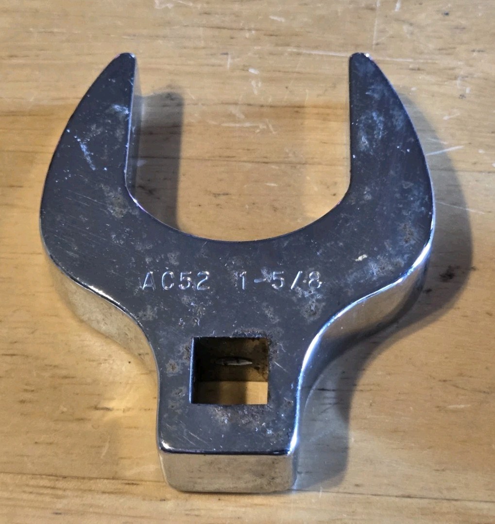Vintage BONNEY TOOLS 1/2in Drive Crowfoot Wrench AC52 – 1-5/8in MADE IN THE USA