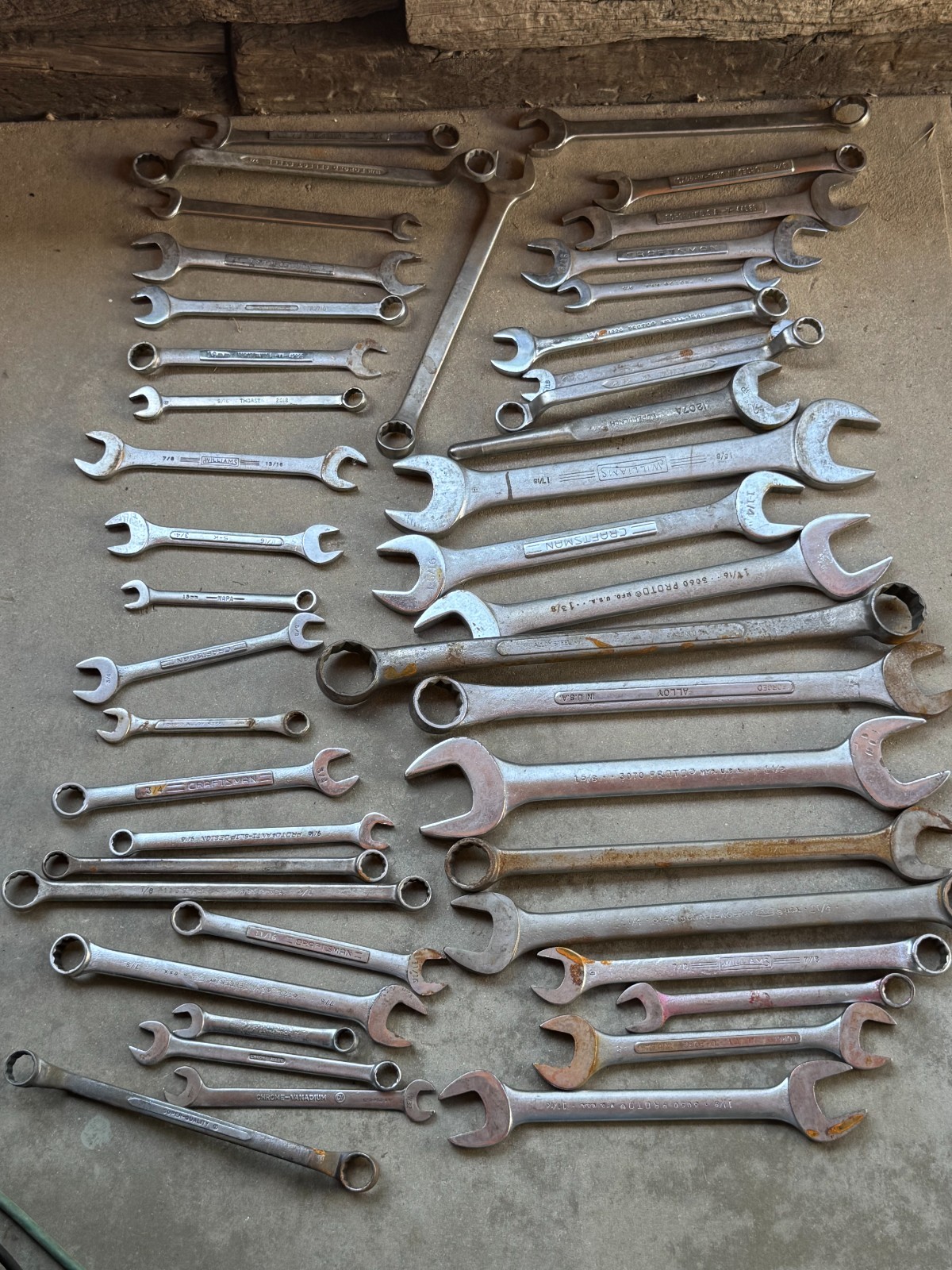 Used Wrench Lot ALL USA (ALL DIFFERENT SIZES)