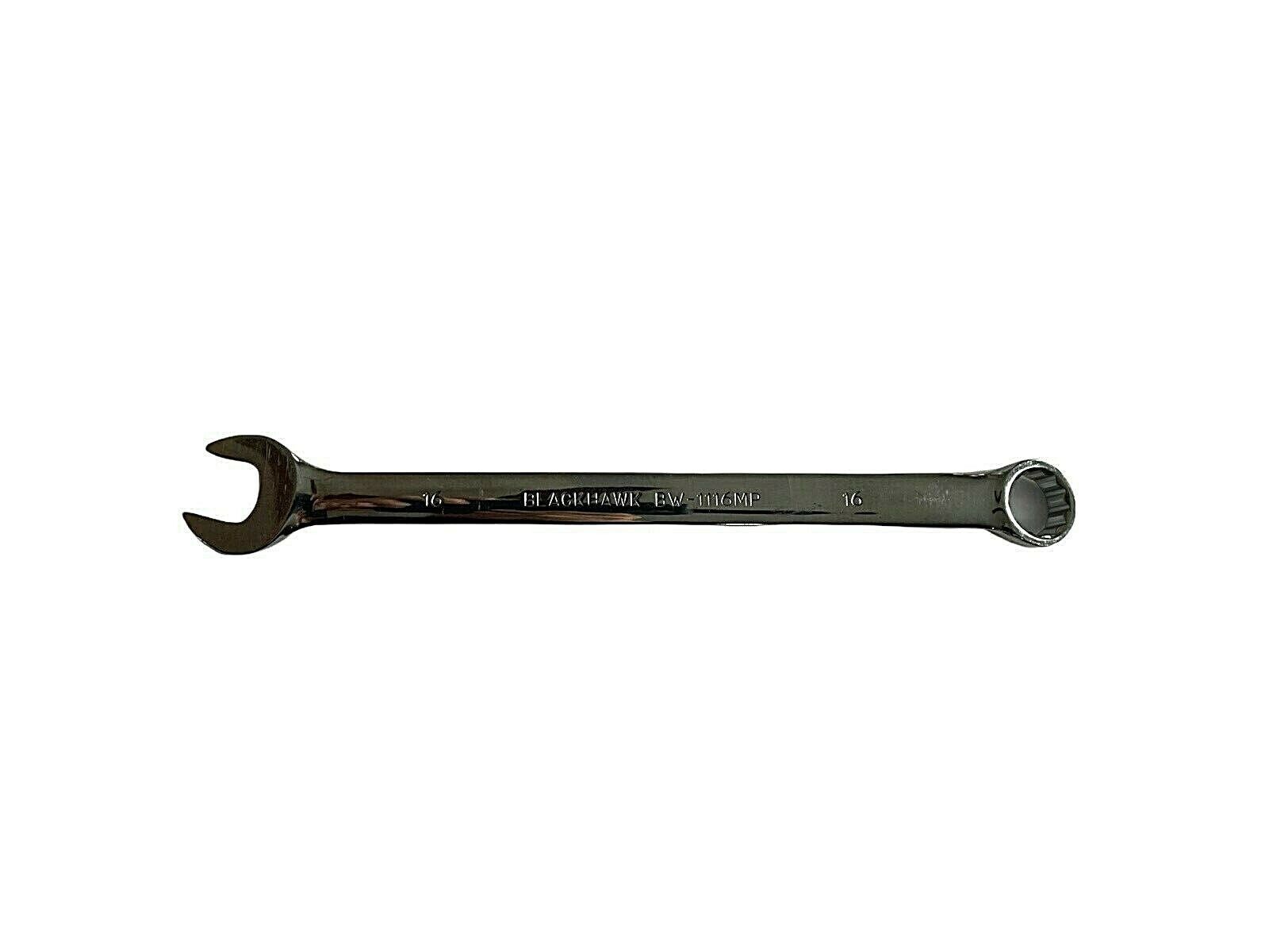 BlackHawk 16MM Full Polish 12 Point Combination Wrench BW-1116MP USA MADE