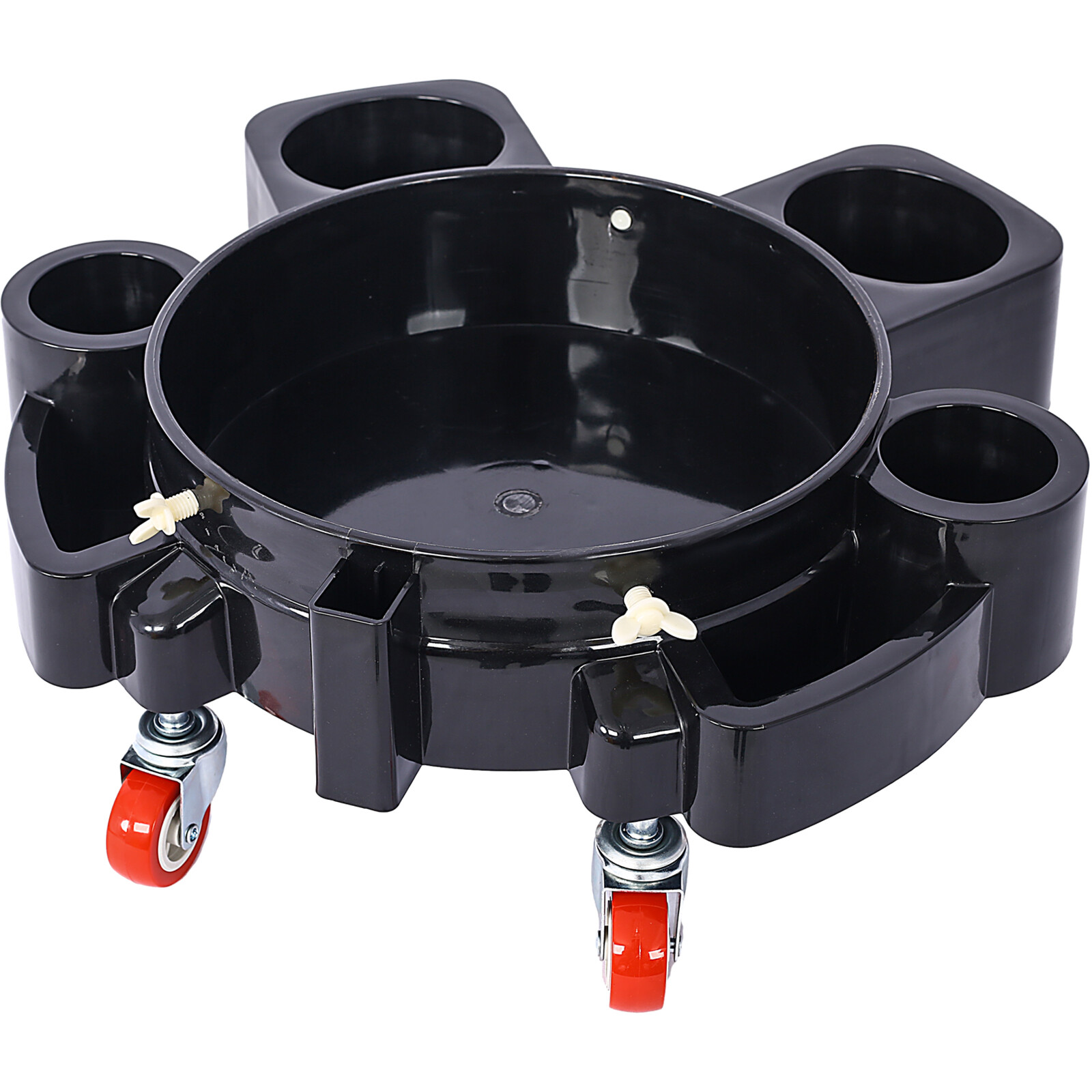 Set of 2 Bucket Dolly 5 Gallon Rolling Bucket Dolly w/ 5 Rolling Swivel Casters