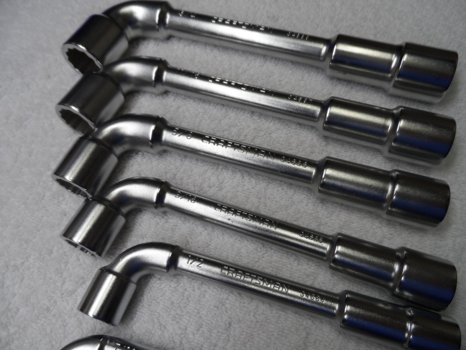 Craftsman Professional Angled Socket Wrench Set, 6pt / 12pt, NOS France PN 34689