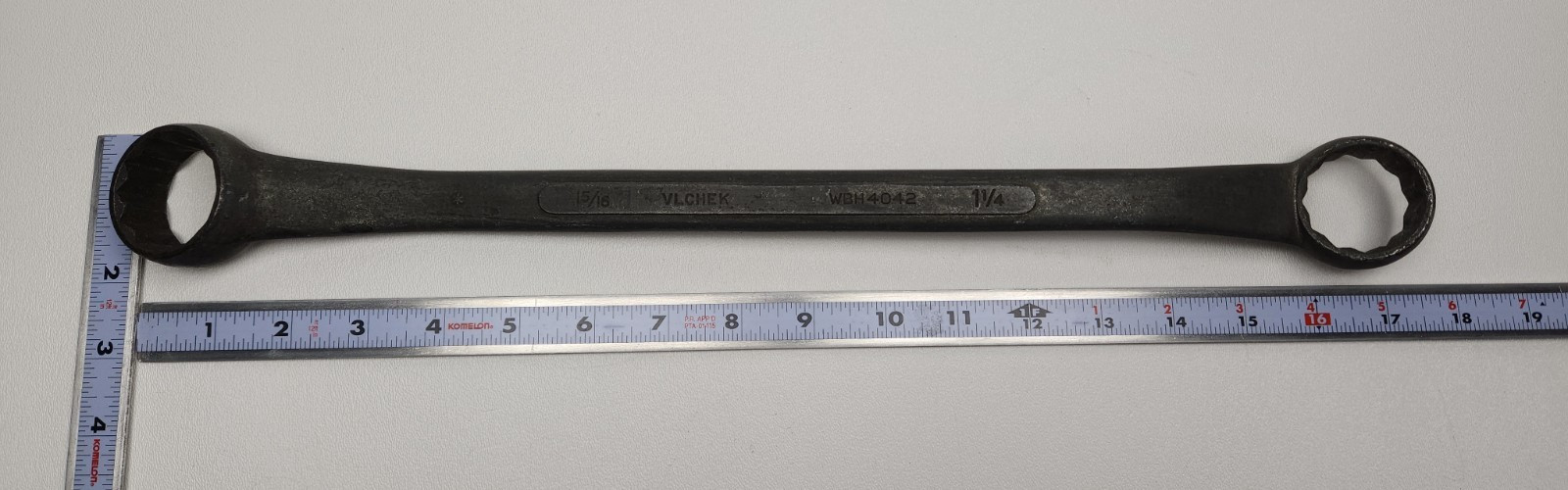 Vintage VLCHEK Double Box End Offset Wrench 1-5/16″ x 1-1/4″ WBH4042 Made in USA