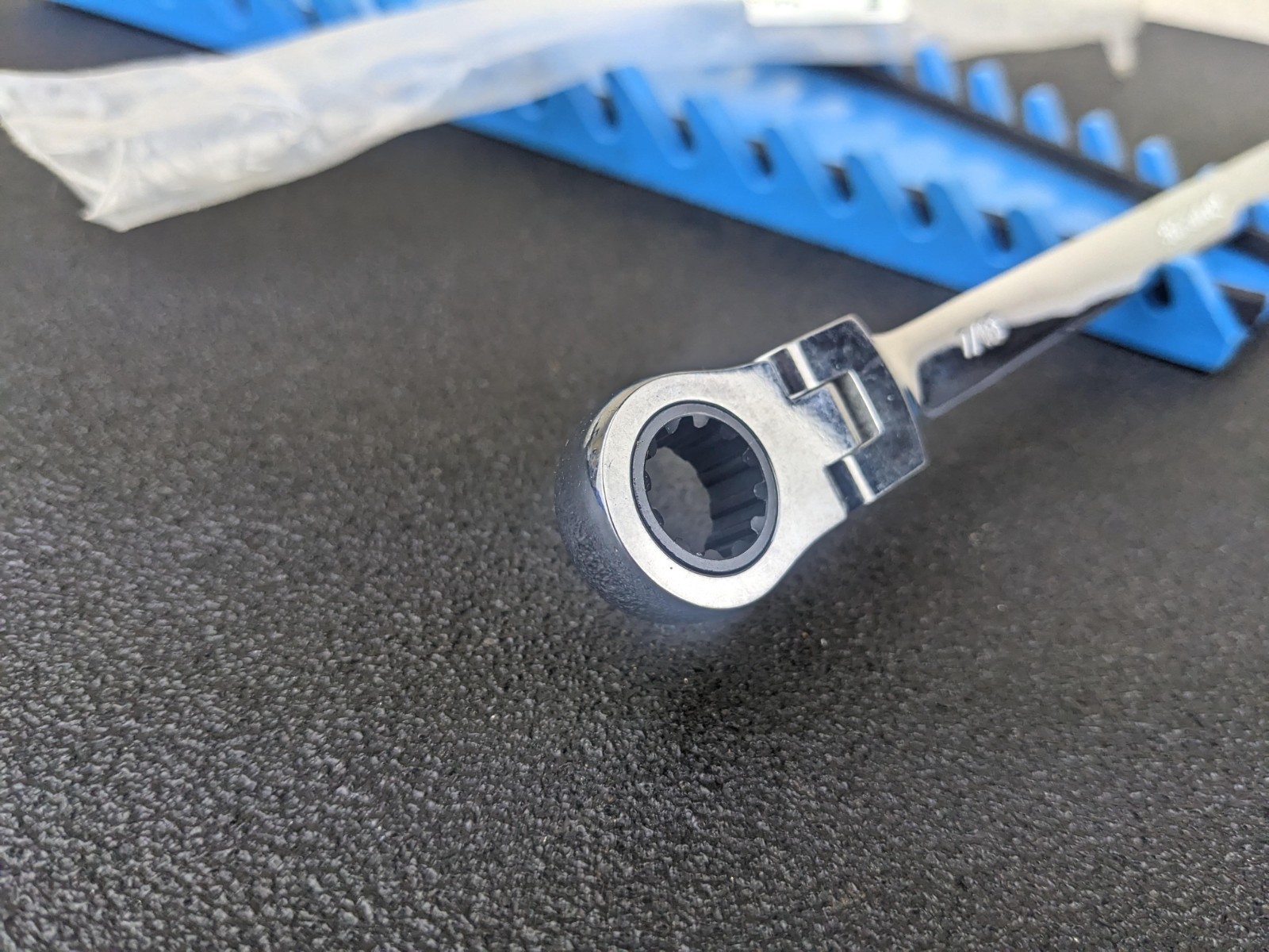 #bk170 Steelman Pro 7/16″ x 1/2″ SAE Flex Double Box End Ratcheting Wrench