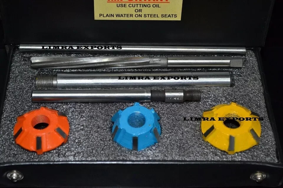 VALVE SEAT CUTTER SET CARBIDE TIPPED VINTAGE SMALL BLOCK ENGINES CHEVY,FORD