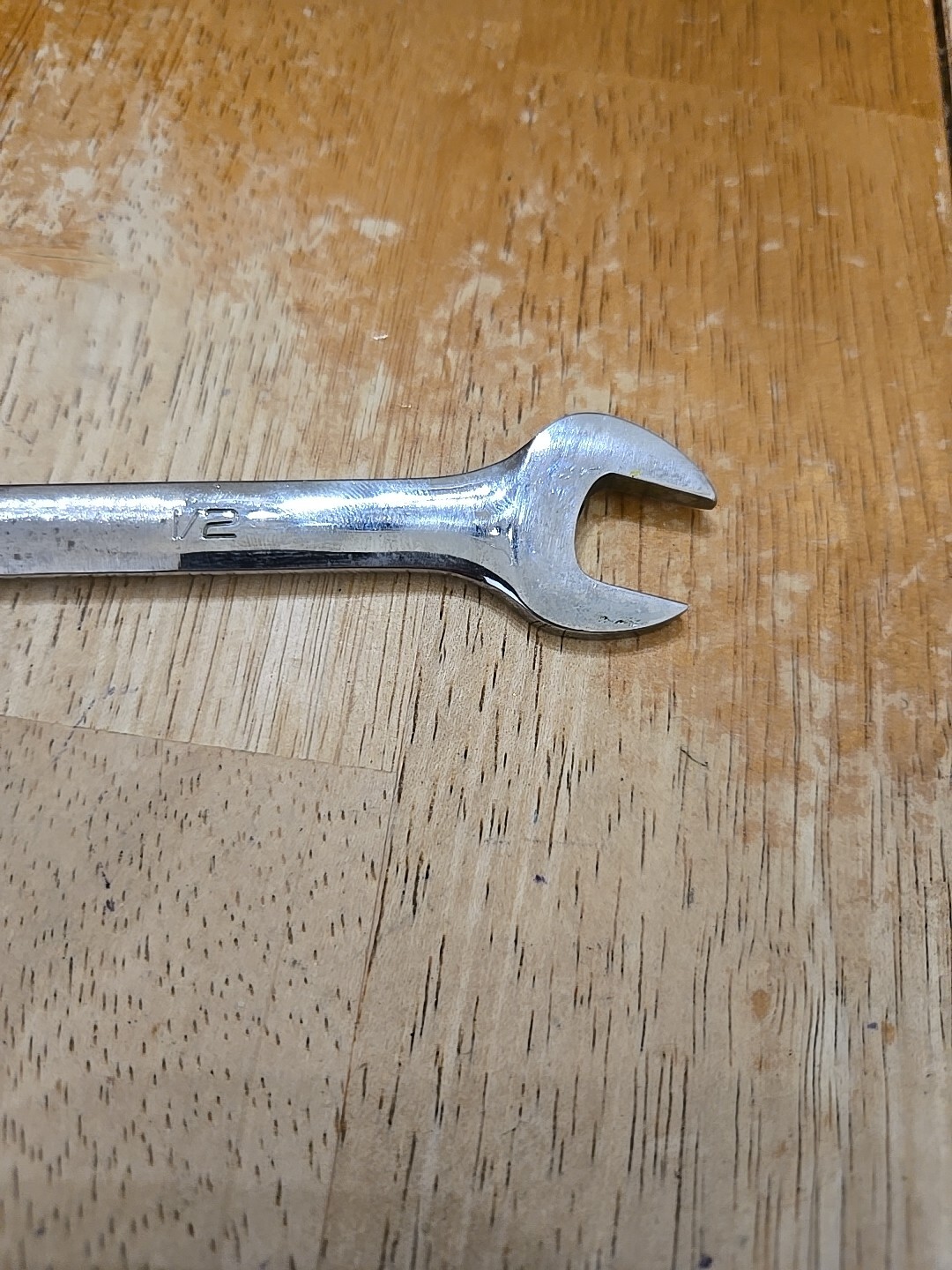 Snap On 7/16″-1/2″ Chrome Low Torque Slime Line Open End Wrench LTA1416