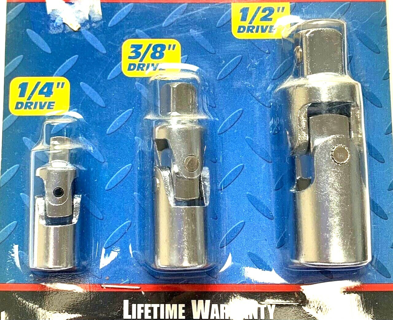 3 PIECE UNIVERSAL JOINT SET UNIVERSAL SOCKET 1/4″, 3/8″, & 1/2″ DRIVE MIT #1730