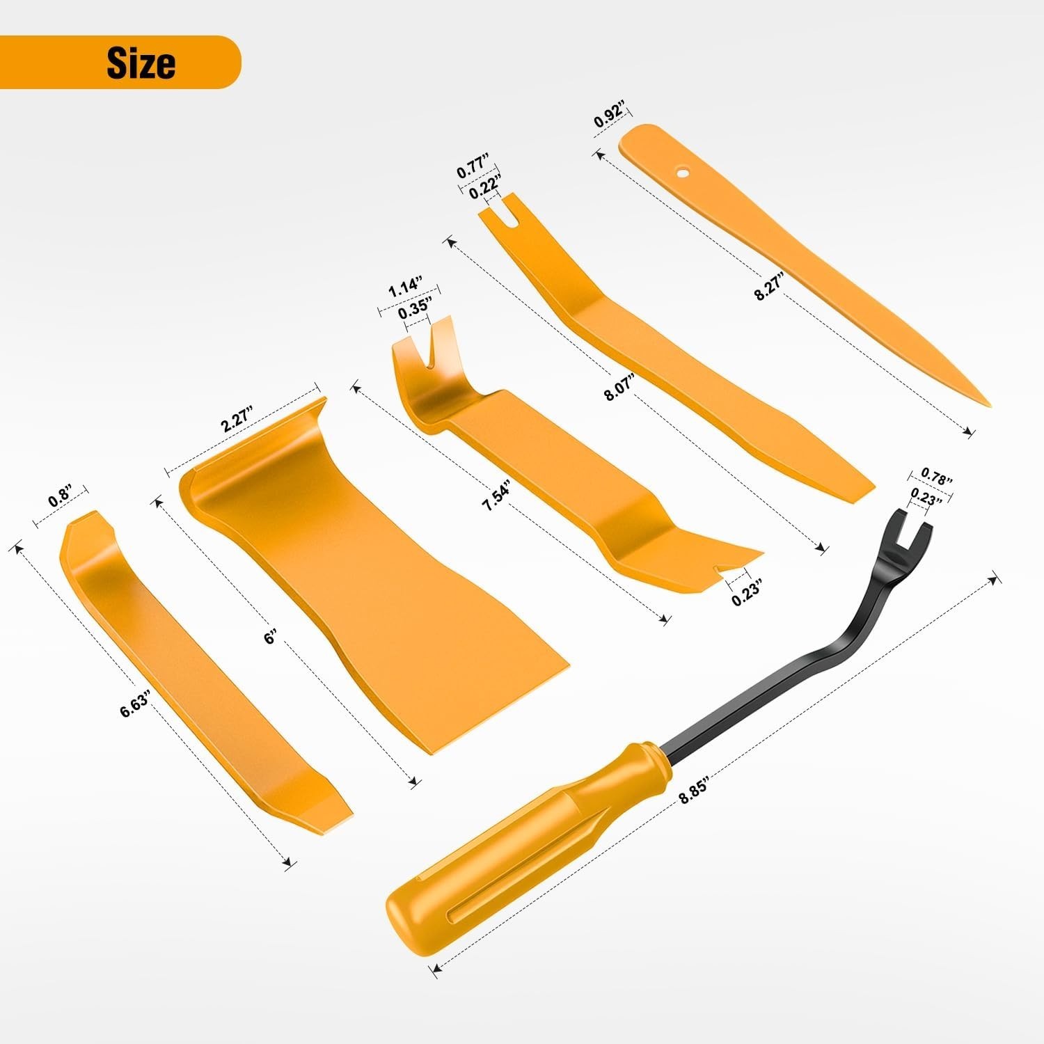 6PCS No-Scratch Trim Removal Tool Kit – Durable & Lightweight Auto Repair Tools