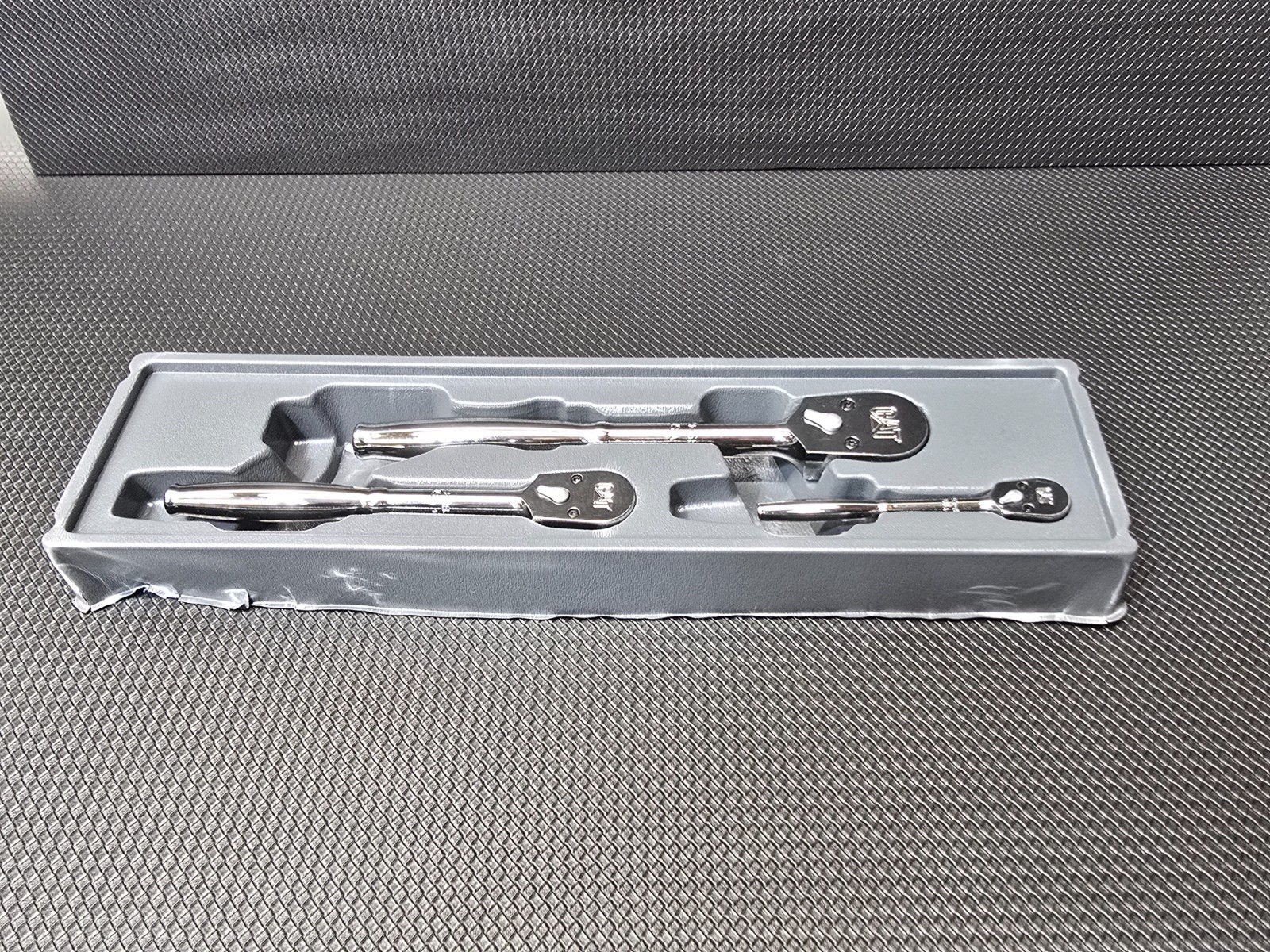 Caterpillar Tools Cat USA 3pc Ratchet Set By Snapon 233-1637 1/2 3/8 1/4