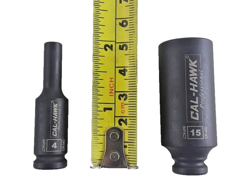 14-PC 1/4″ DR. Magnetic Deep Impact Socket 6-Point METRIC SET ( 4mm to 15mm)