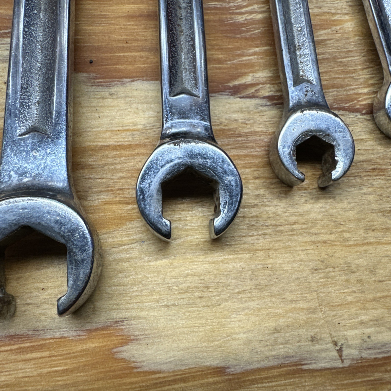 SNAP-ON RXH 4 PC SAE 6 POINT FLARE NUT LINE WRENCH 3/8″ – 11/16″ USA !!