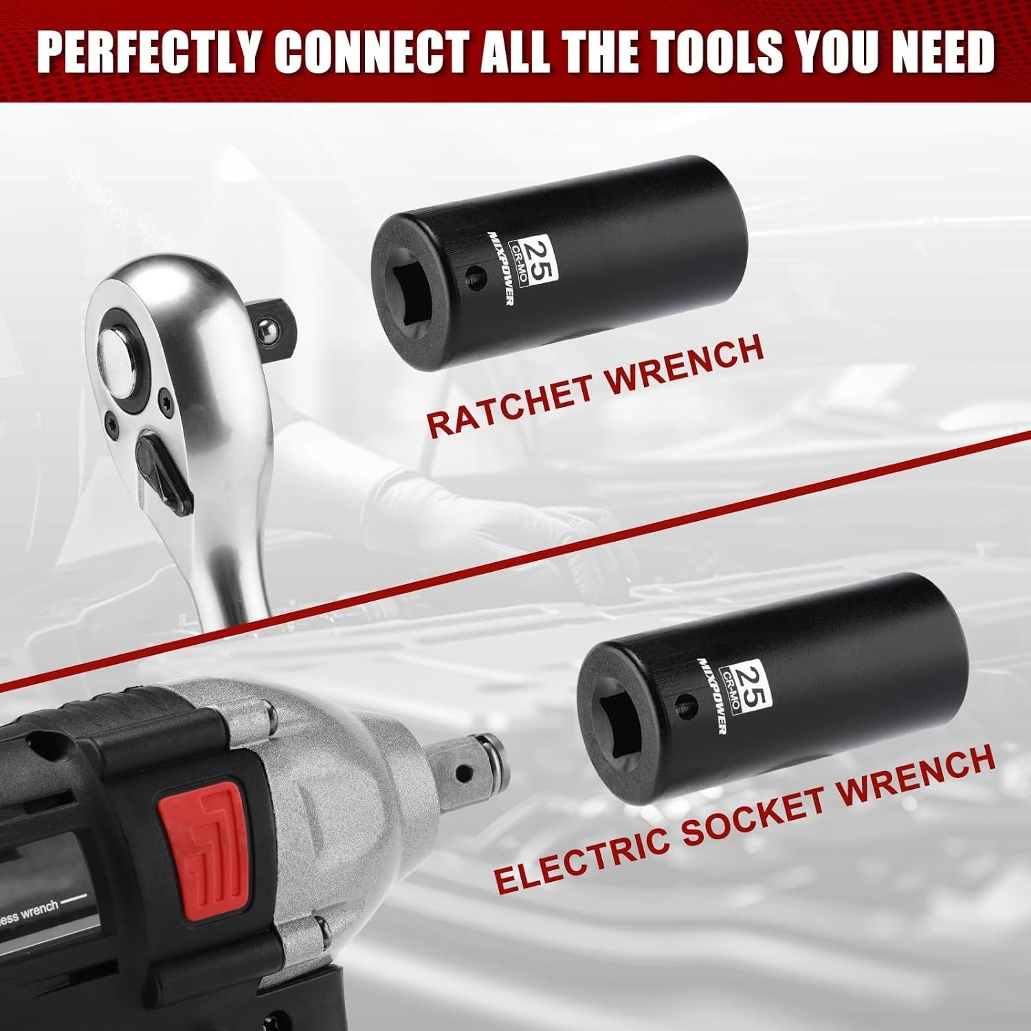 Impact Grade 25mm Socket, 1/2″ Drive – Laser Etched CR-MO with Quality Guarantee