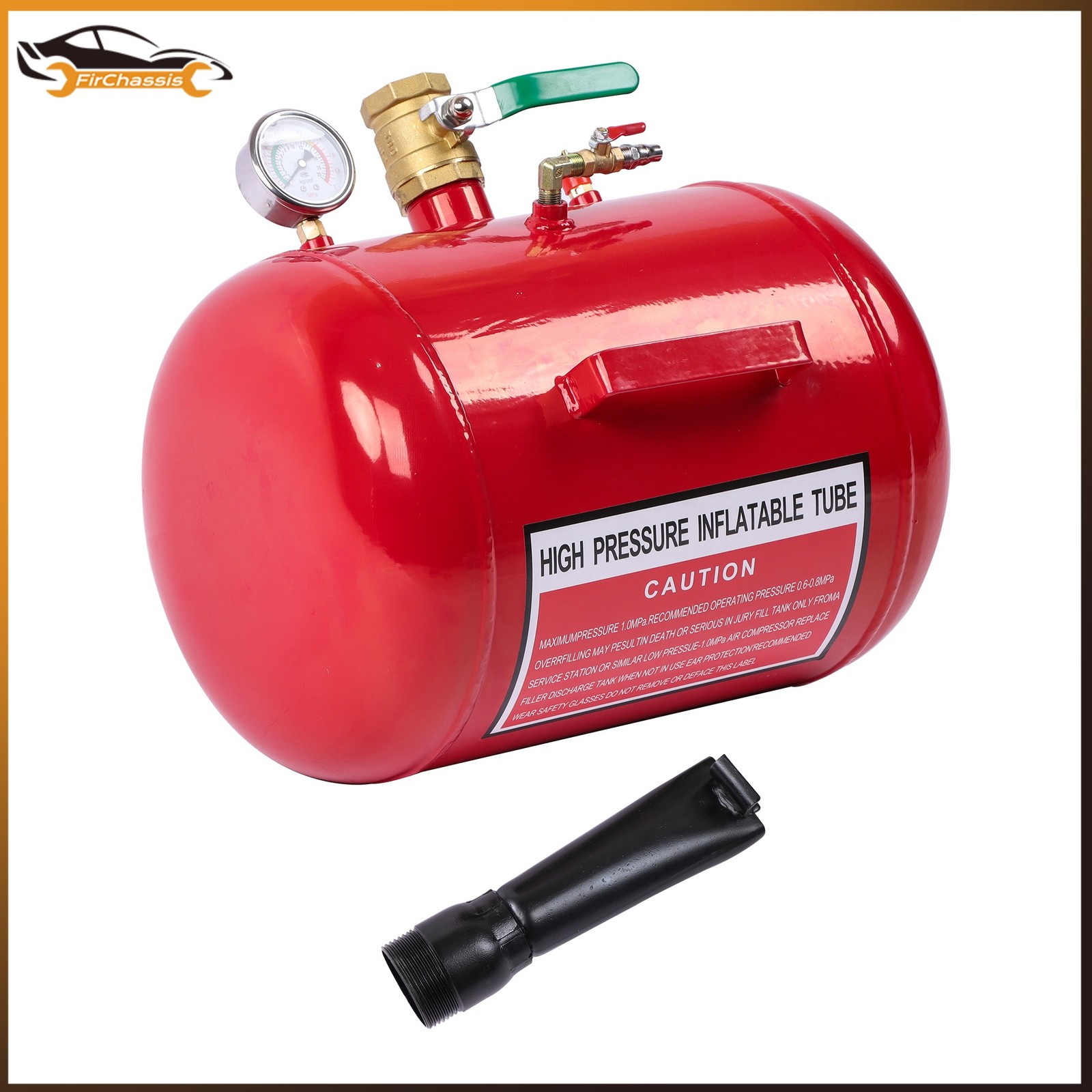 Red Air Tire Bead Seater 7.5 Gallon Blaster Tool Seating Inflator Truck 145PSI