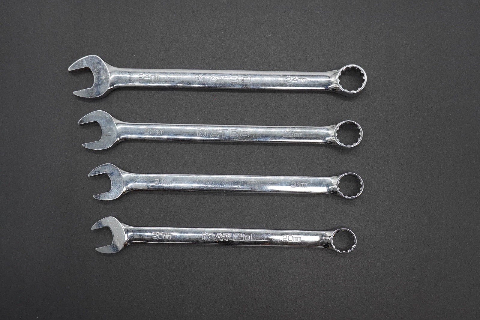 Matco Tools Wrench Set Combination Metric Long 4-Pieces Missing 23mm SMCLM52K