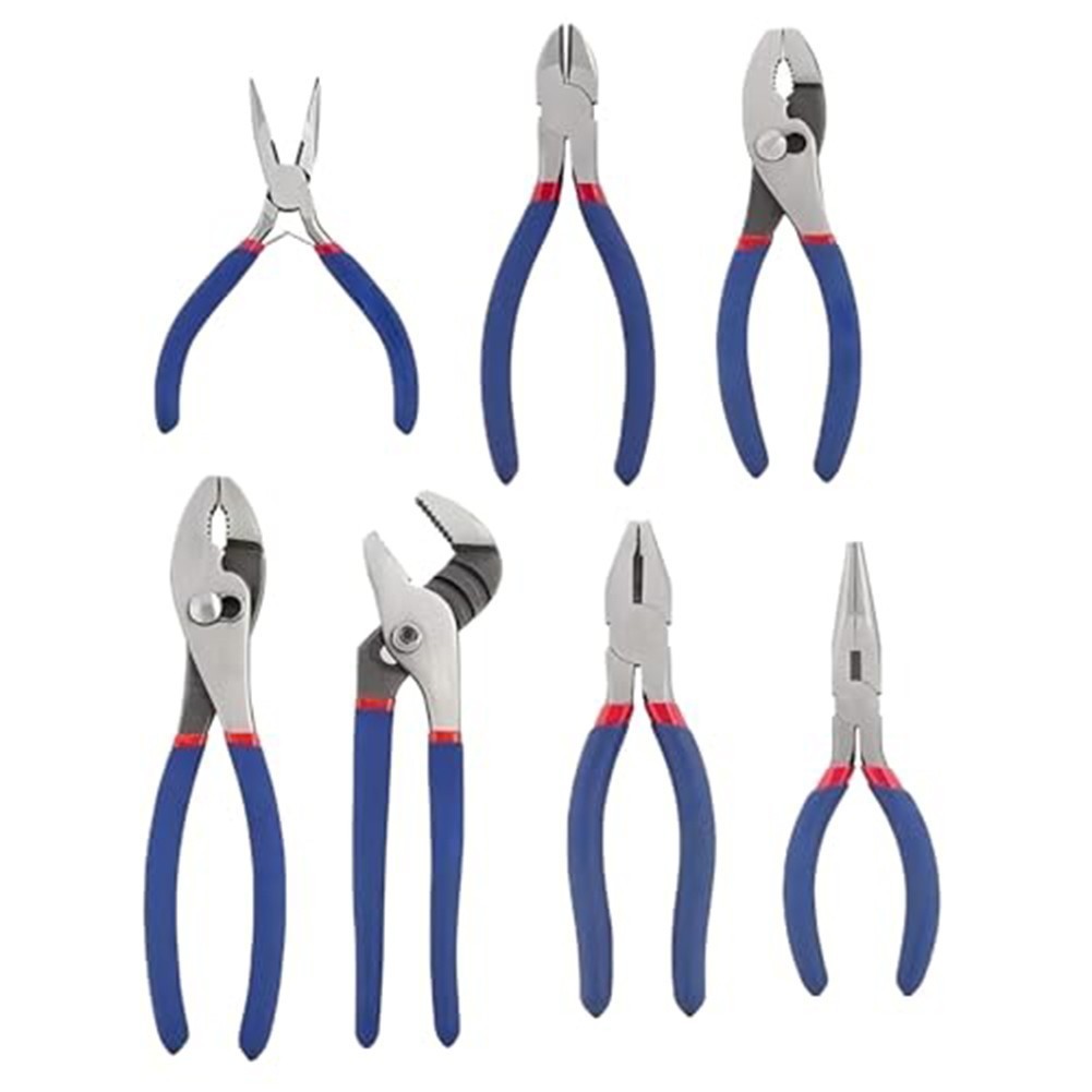 Set of 7 For DIY Pliers Long Nose Slip Joint Tool for Home Improvement