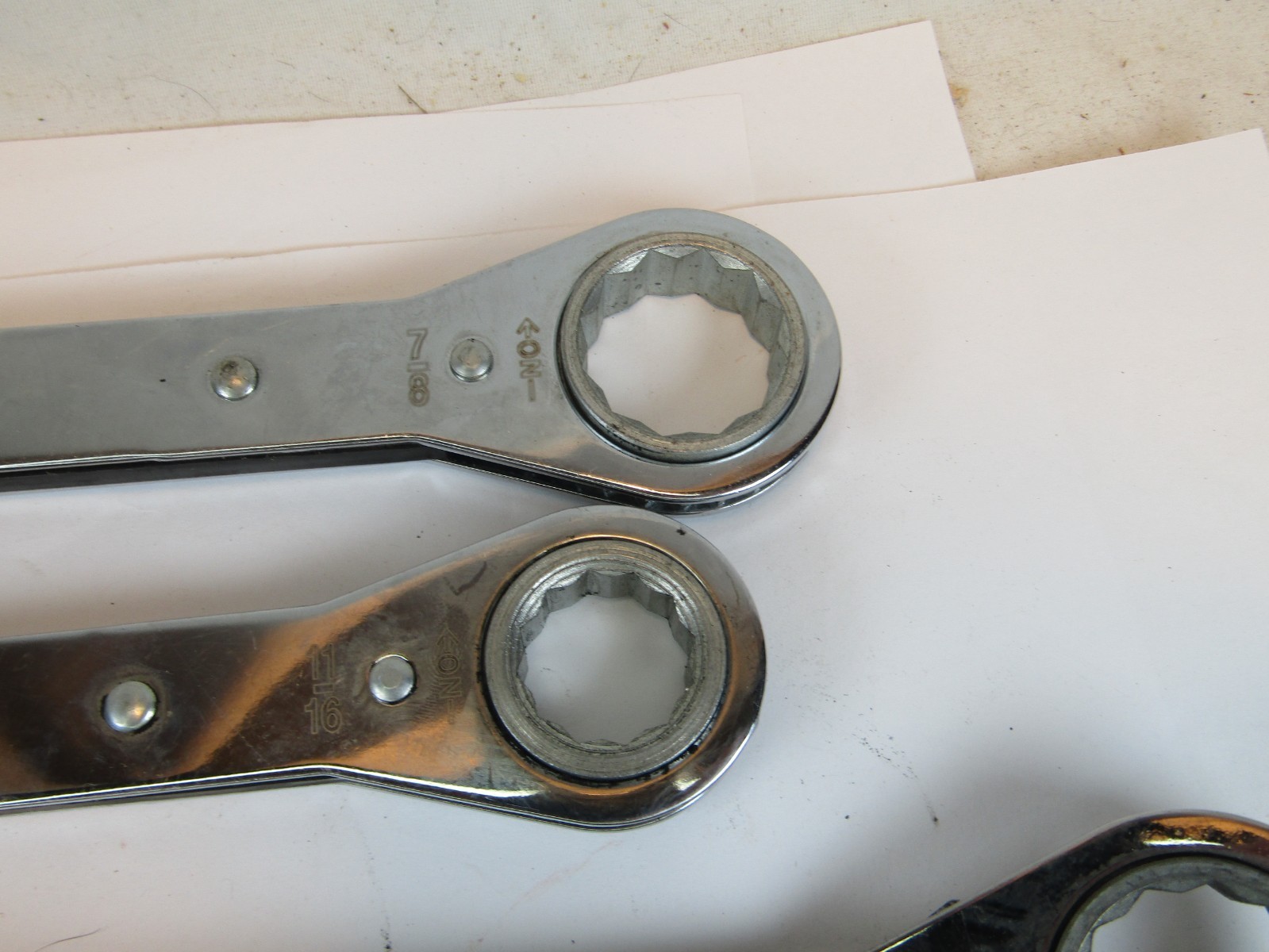 Mixed Set of 6 MAC Tools Ratcheting Box End Wrench – 4 Offset SAE
